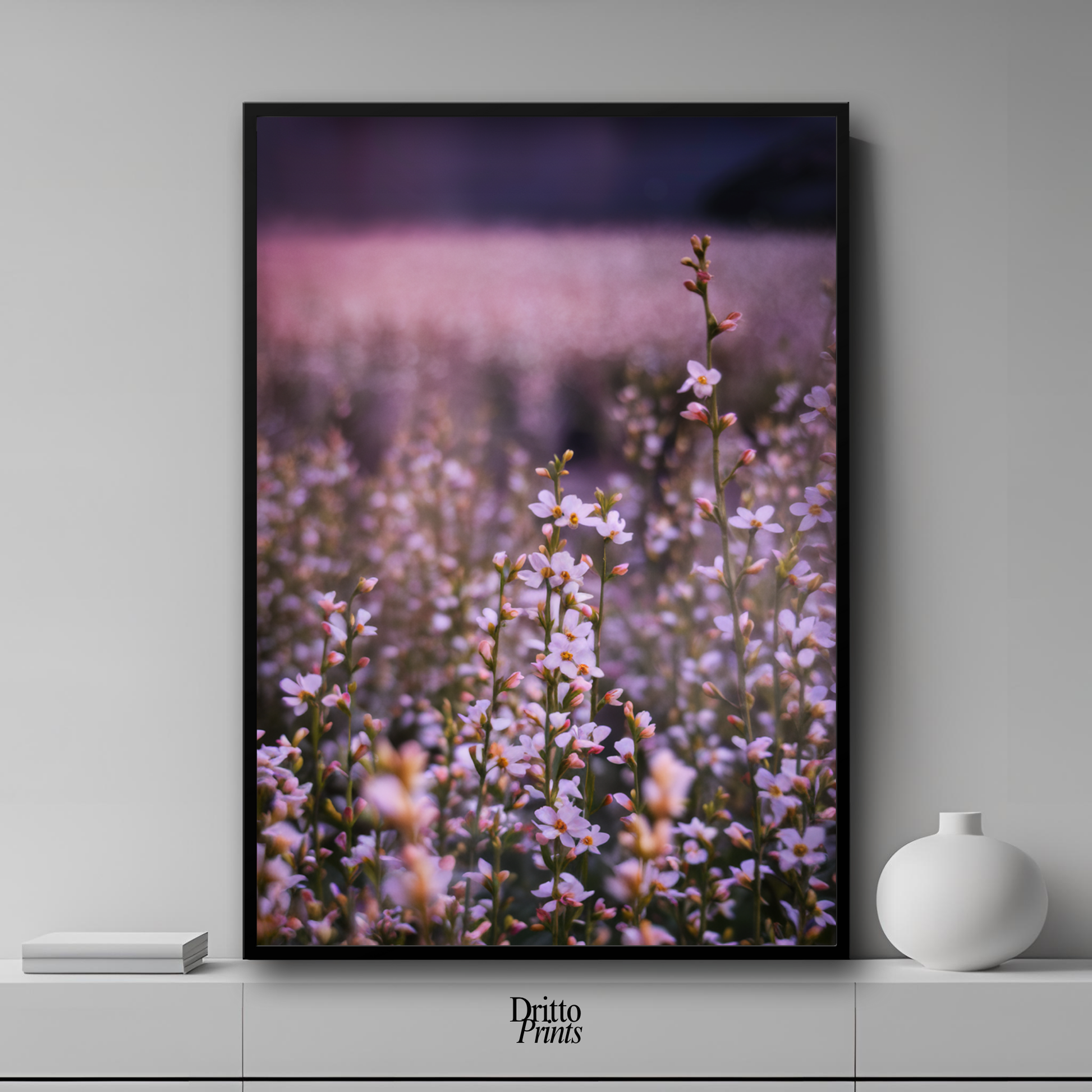 (FD23) Bloom Before the Fade - Framed matte paper poster