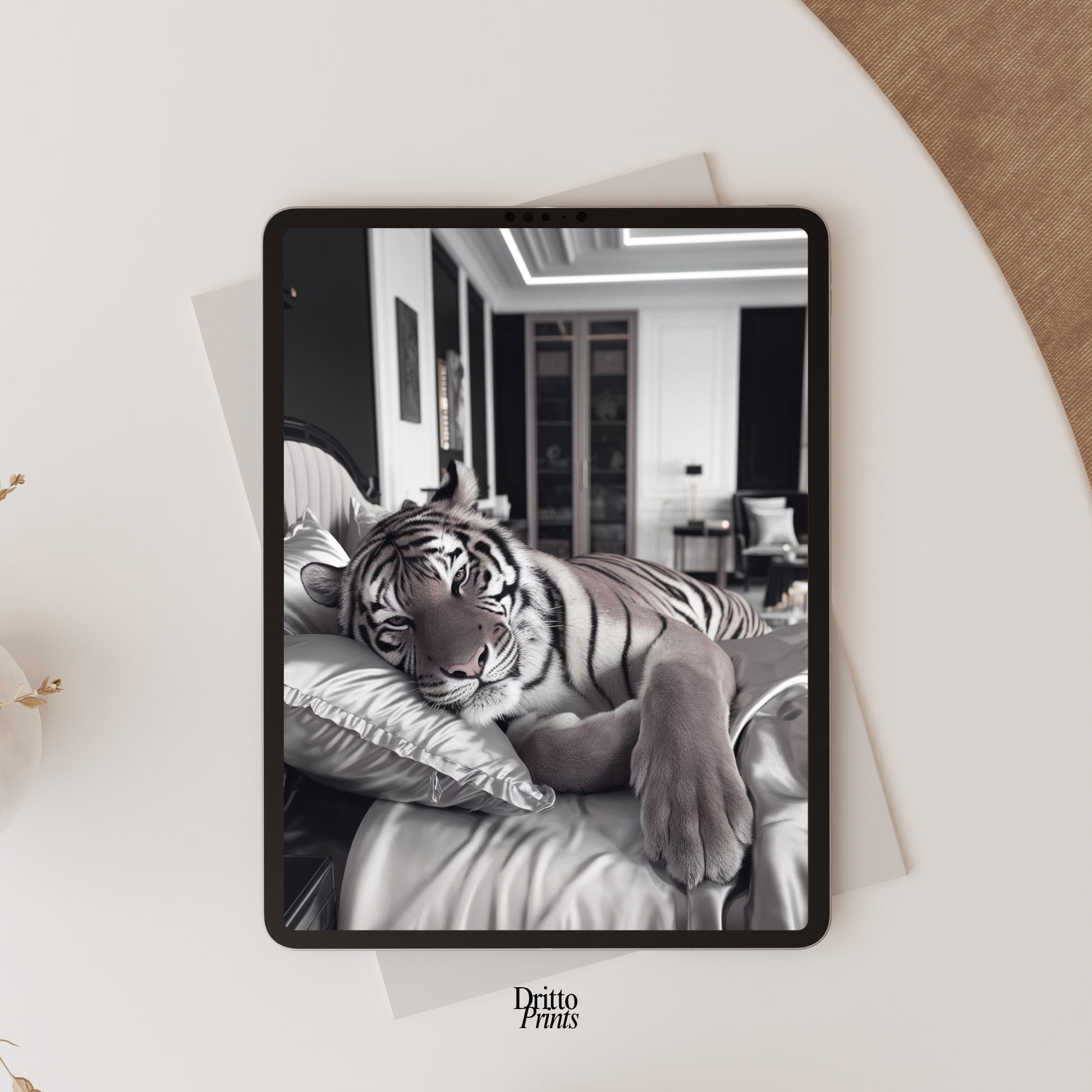 (FD4) The Resting King - Framed matte paper poster