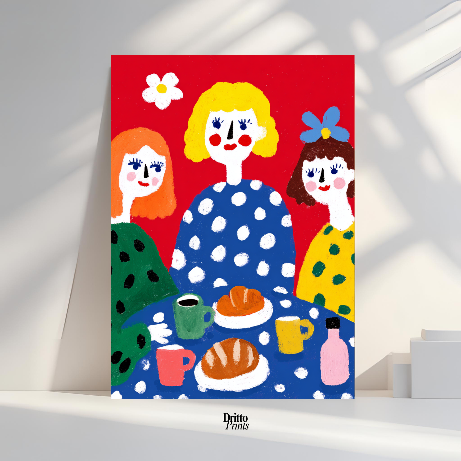 (PD45) Morning Notes – Vintage Iranian Breakfast Poster