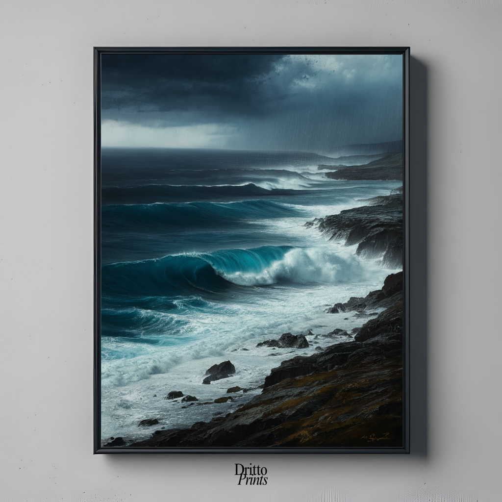 (FD17) Where the Rain Begins - Framed matte paper poster