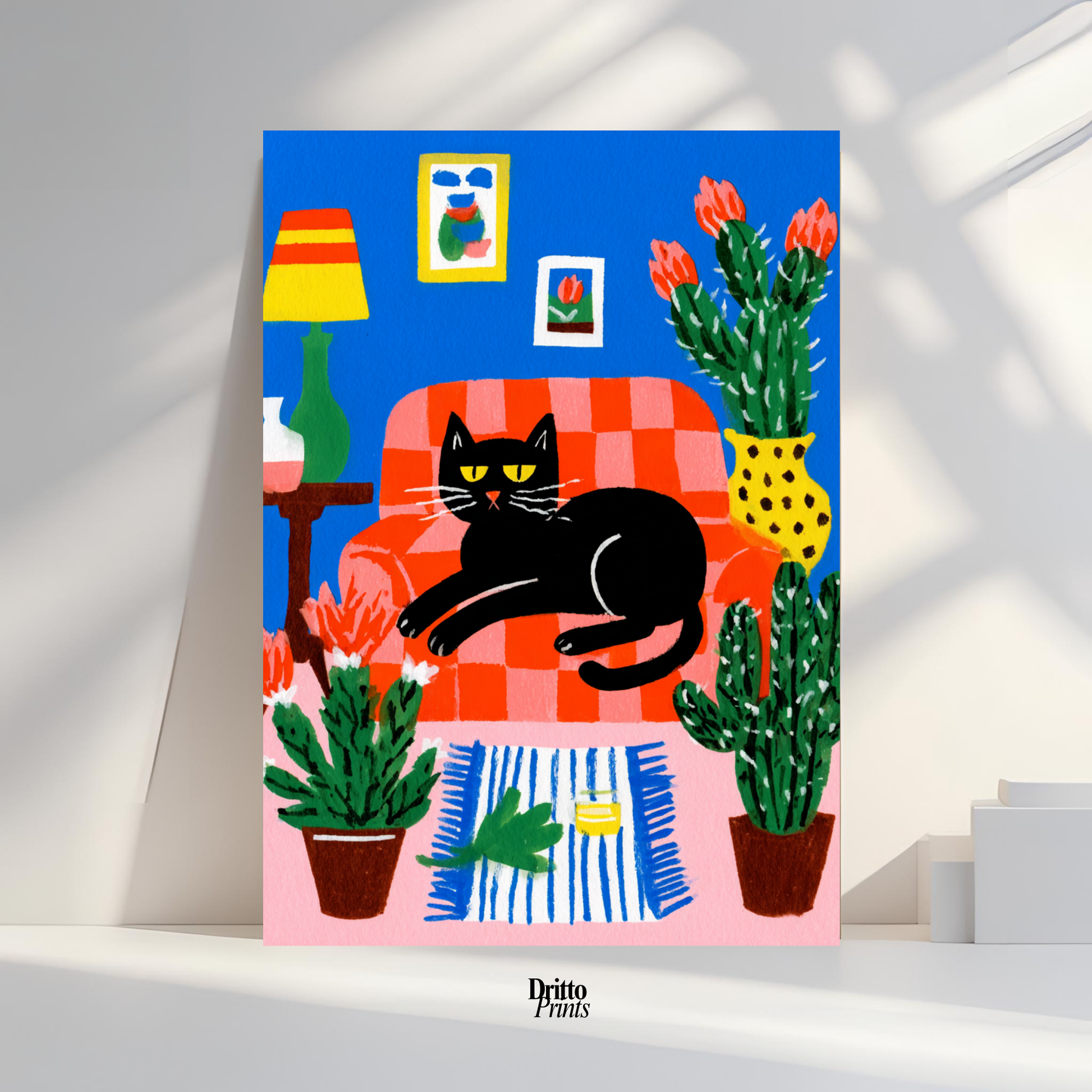 (PD32) Afternoon with the Cat - Poster