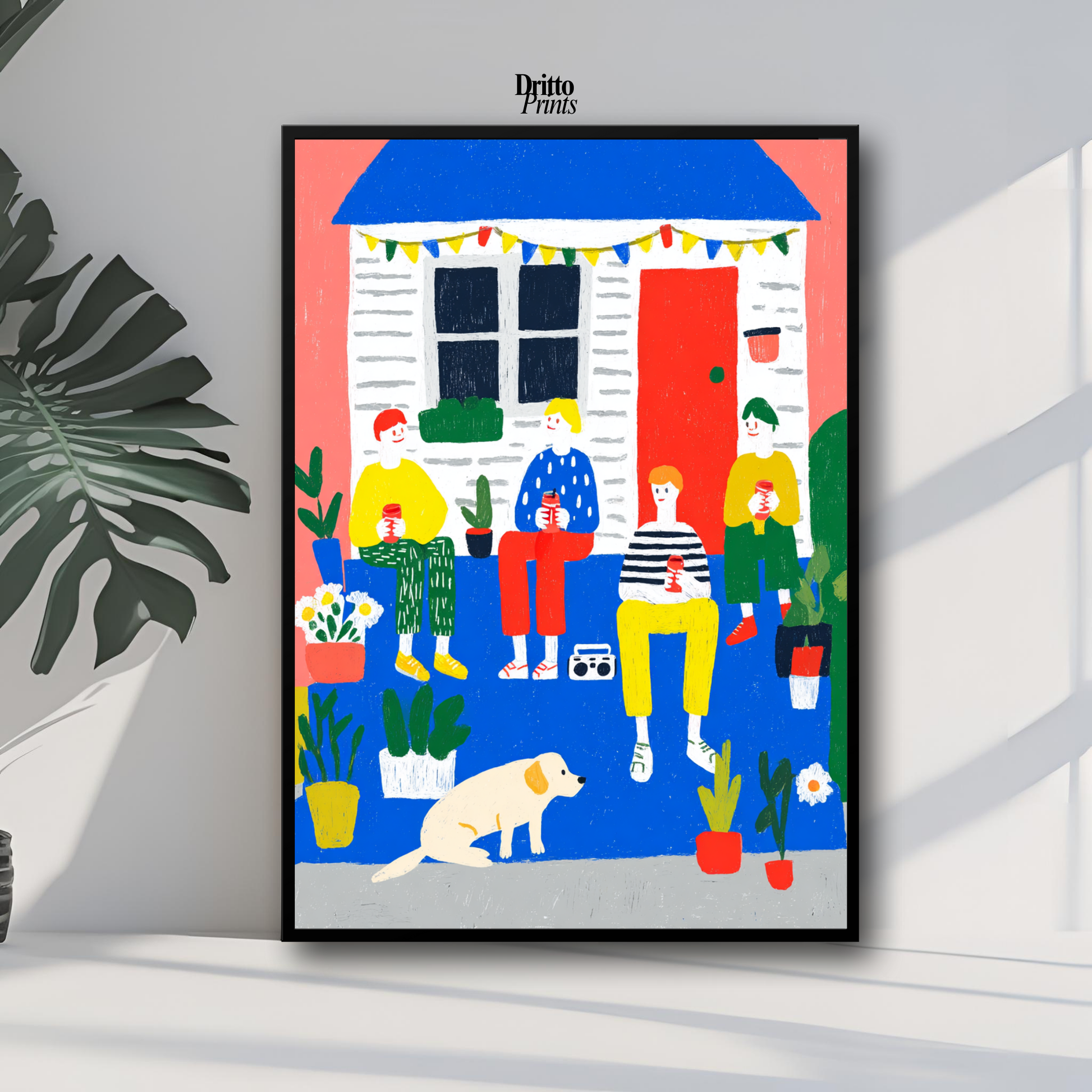(FD47) Summer Evenings 1984 - Framed matte paper poster