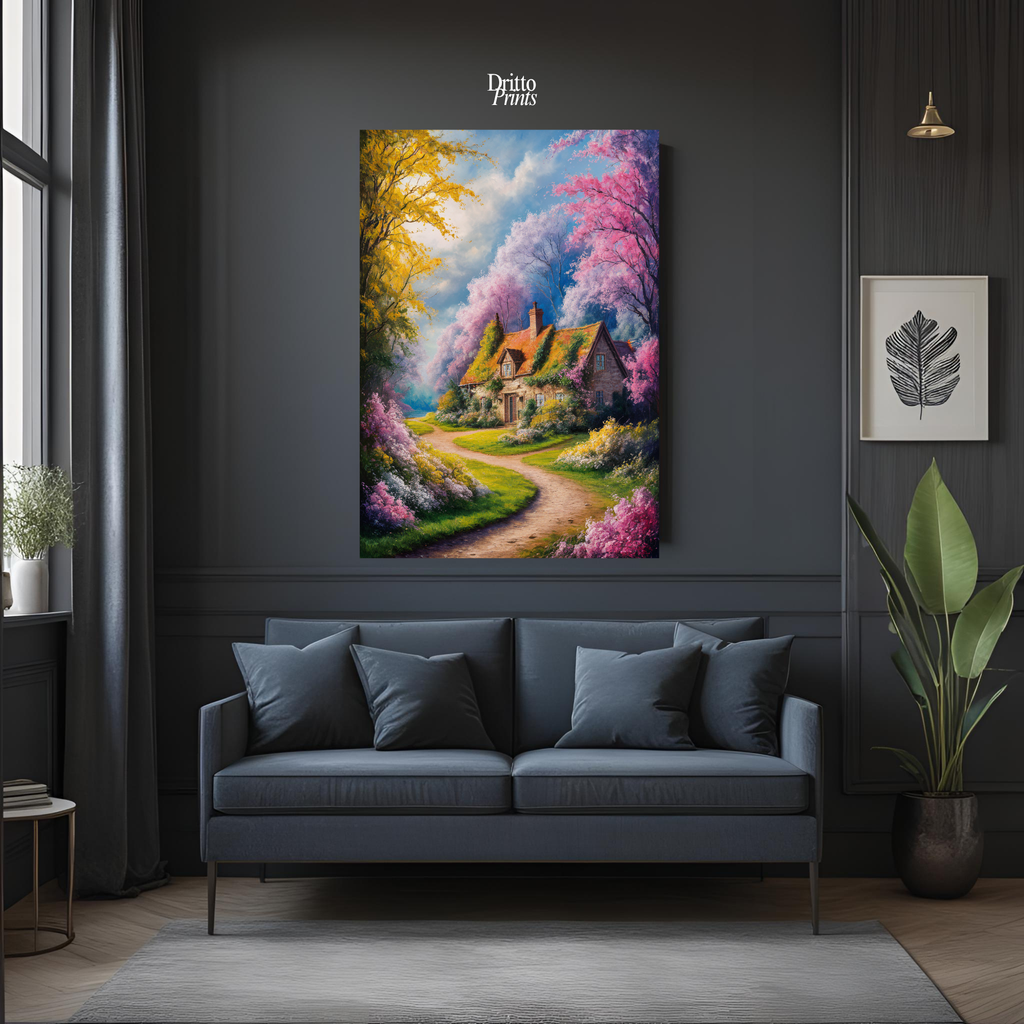 (CD2) Cottage in Bloom - Canvas