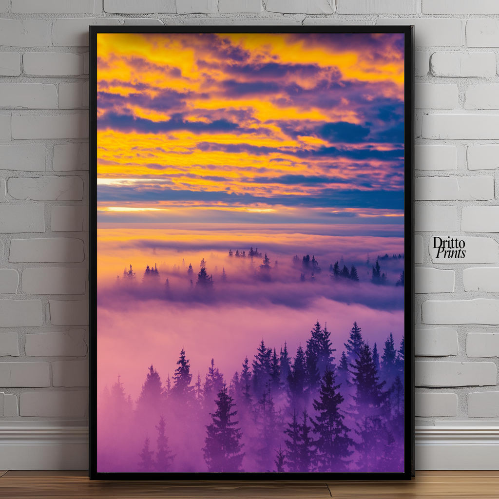 (FD13) Light Between Worlds - Framed matte paper poster