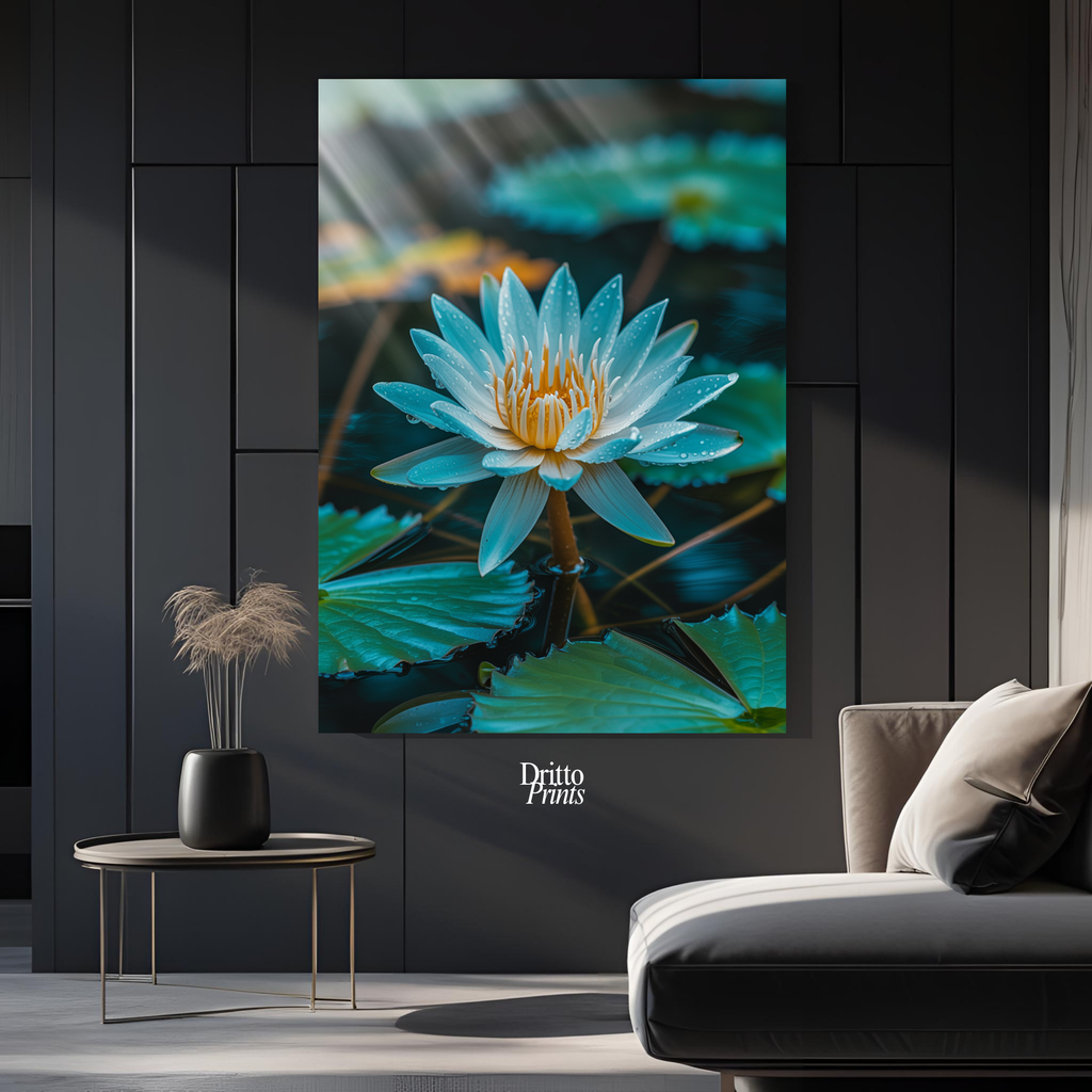 (CD5) Tranquil Water Lily - Canvas