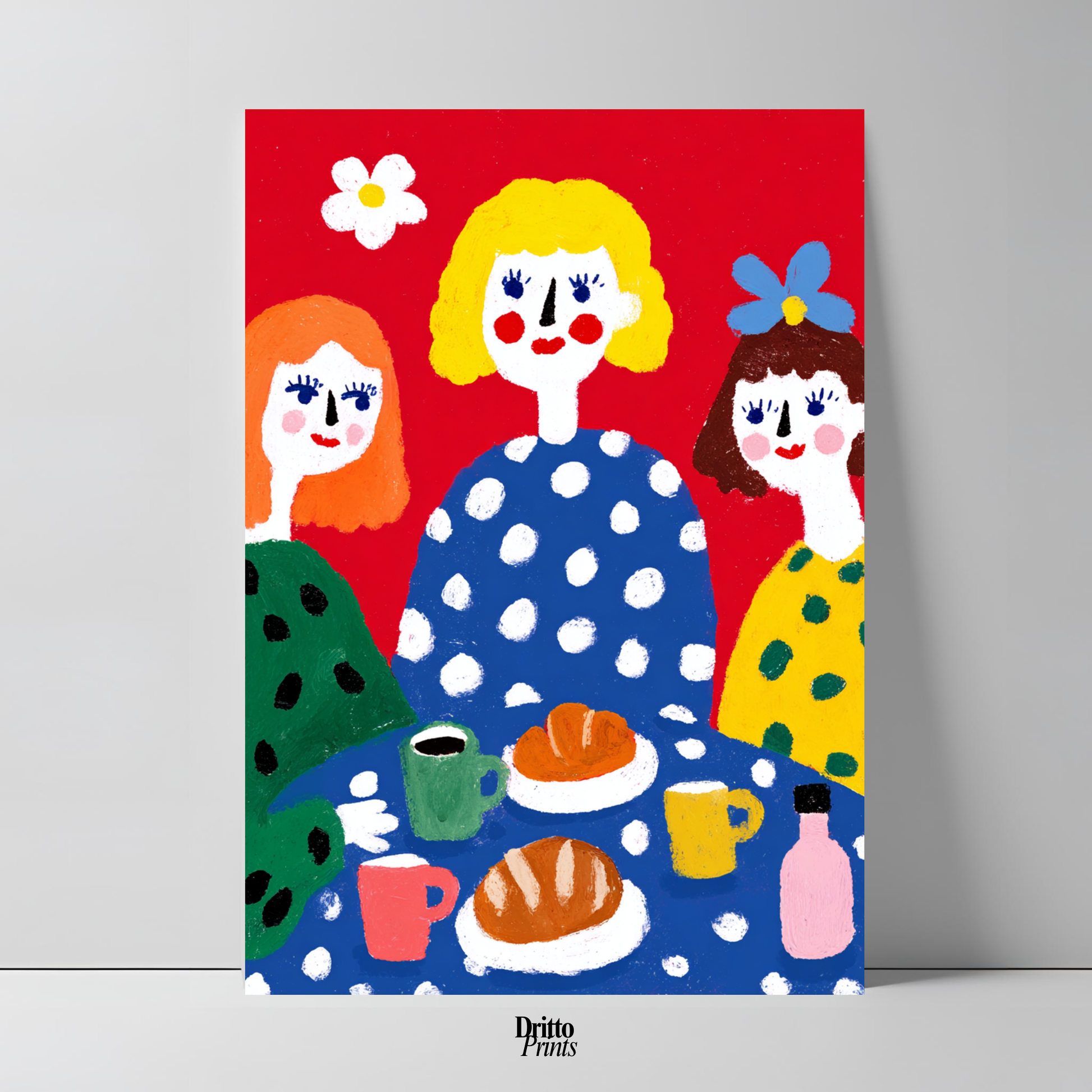 (PD45) Morning Notes – Vintage Iranian Breakfast Poster