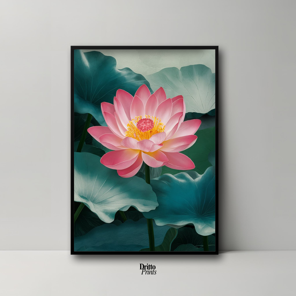 (FD30) Whispers of the Lotus - Framed matte paper poster