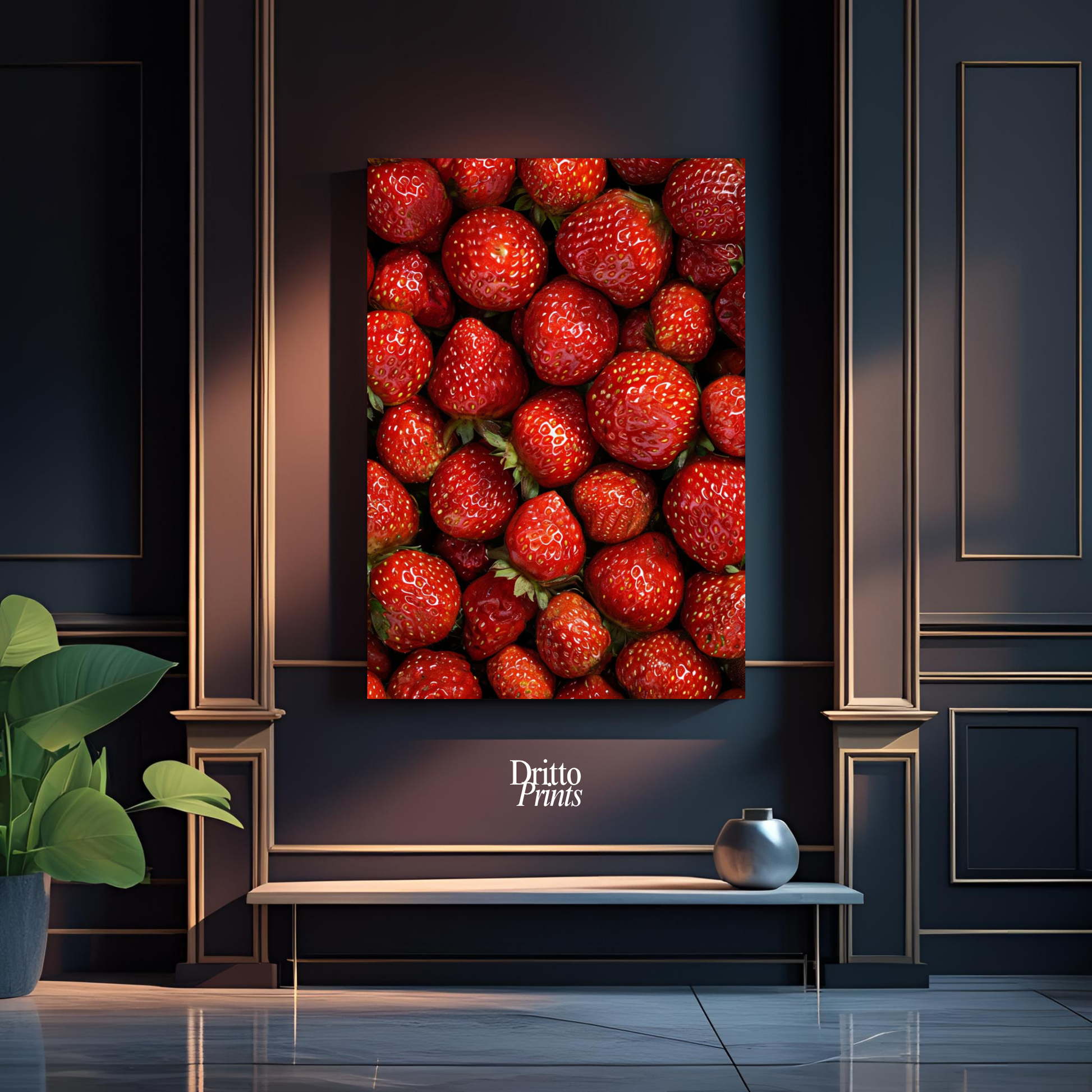(PD5) The Strawberry Wall Taste of Summer - Poster