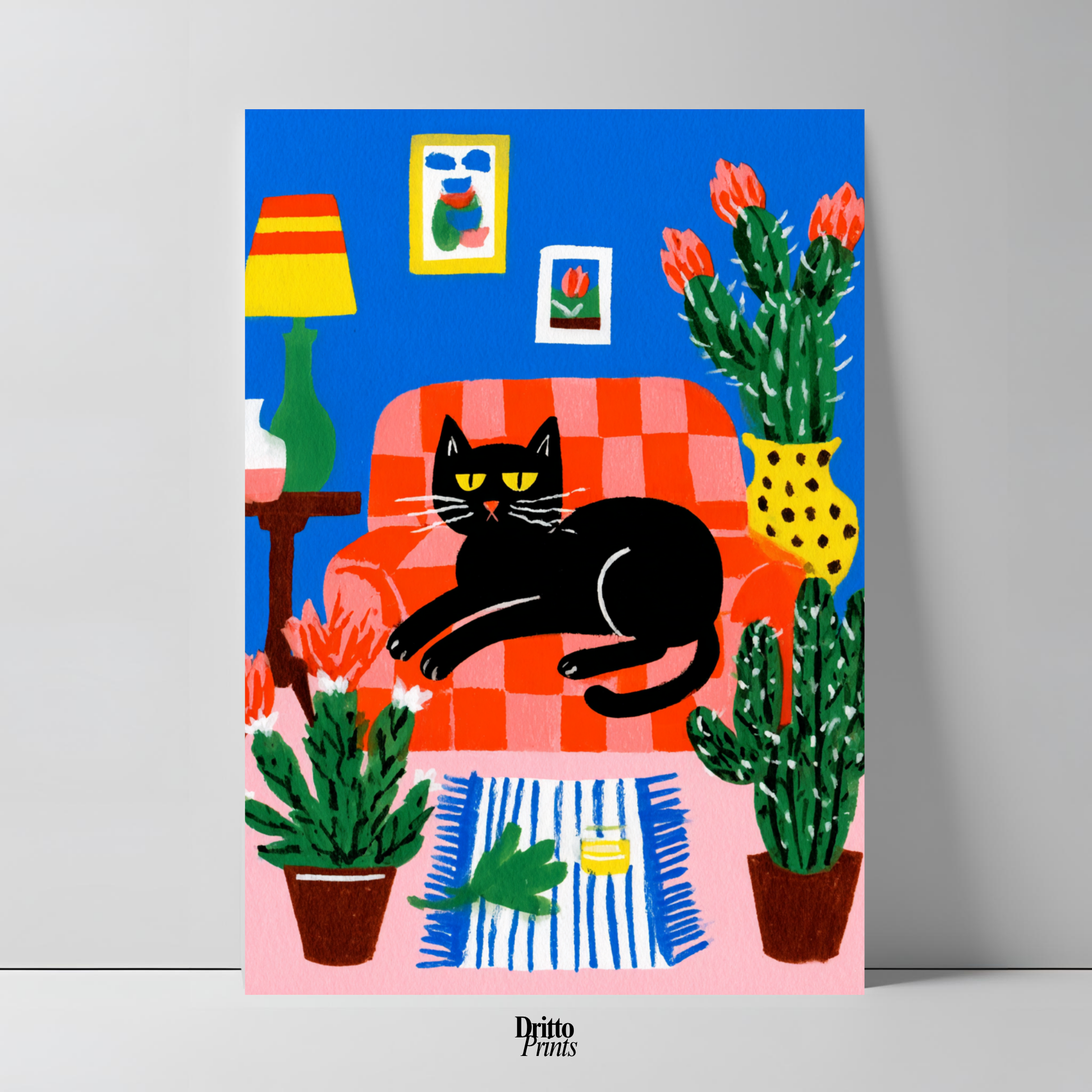 (PD32) Afternoon with the Cat - Poster