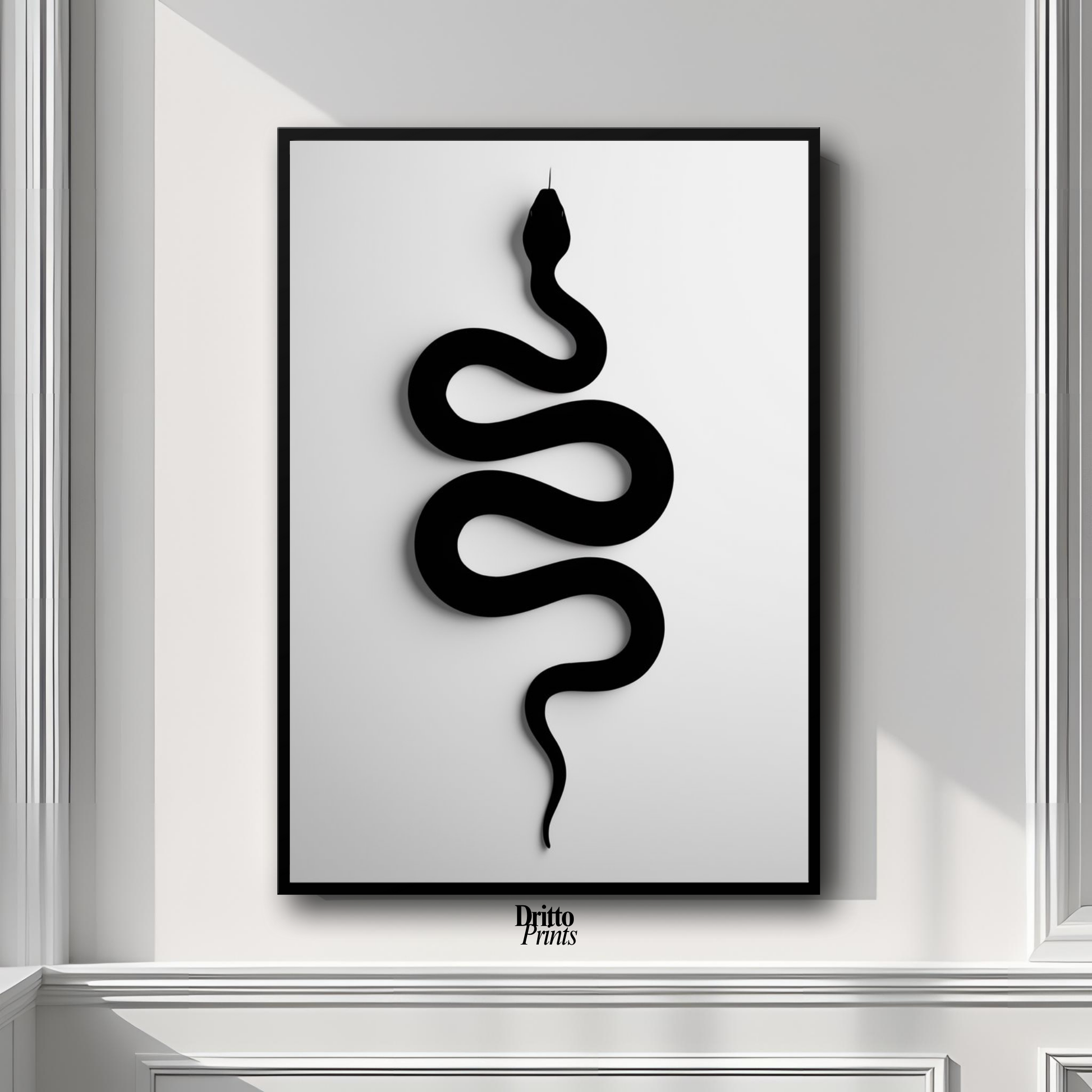 (FD34) Serpent Grace - Framed matte paper poster