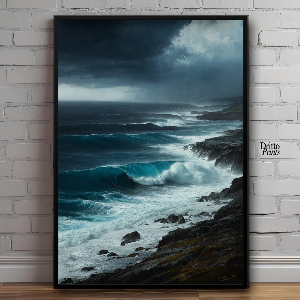 (FD17) Where the Rain Begins - Framed matte paper poster