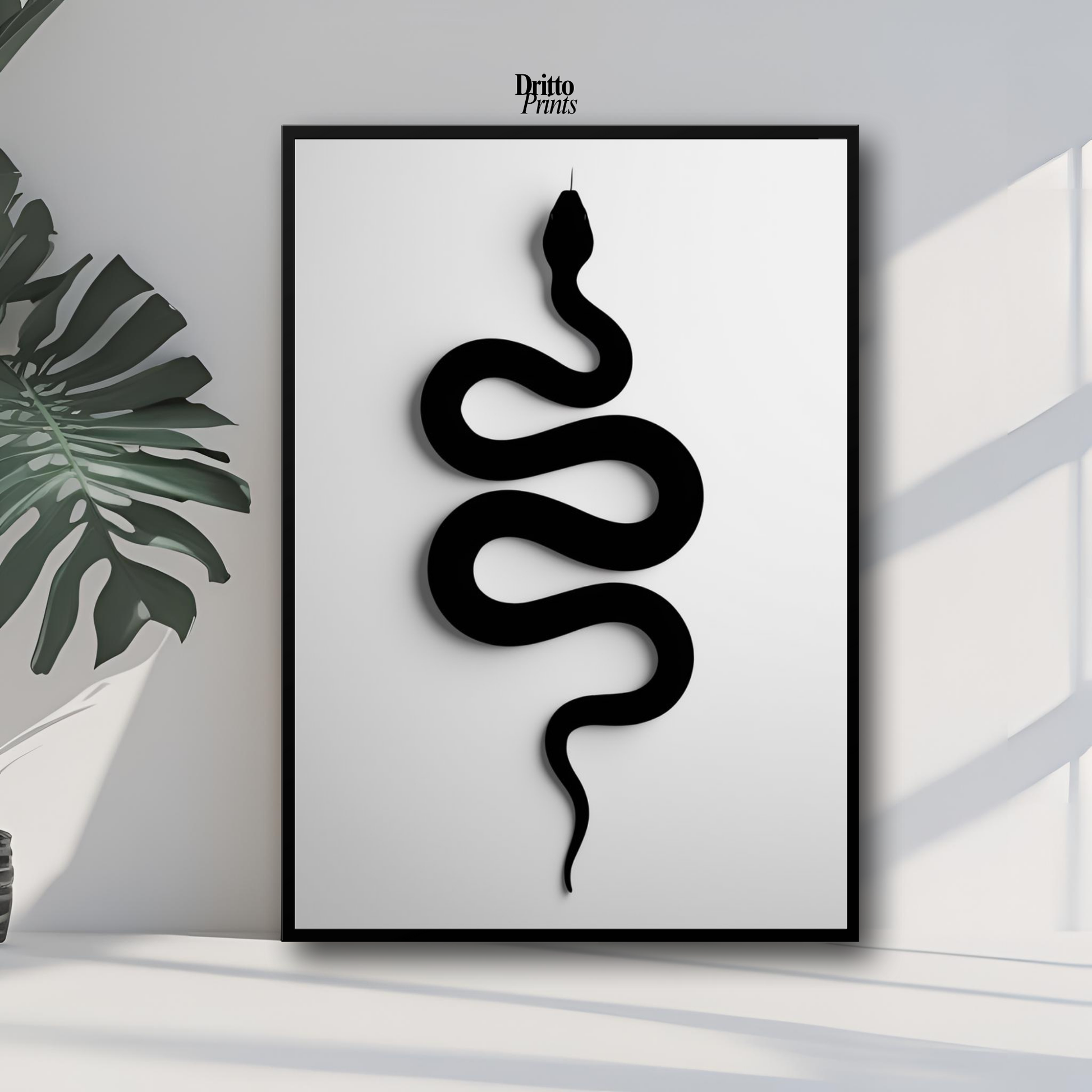 (FD34) Serpent Grace - Framed matte paper poster