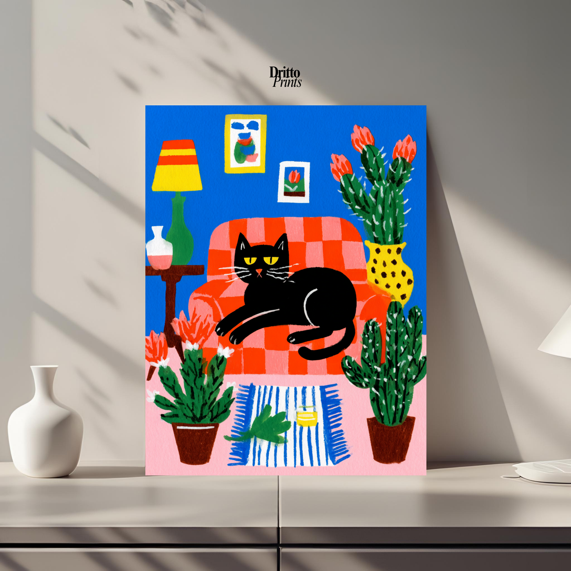 (PD32) Afternoon with the Cat - Poster