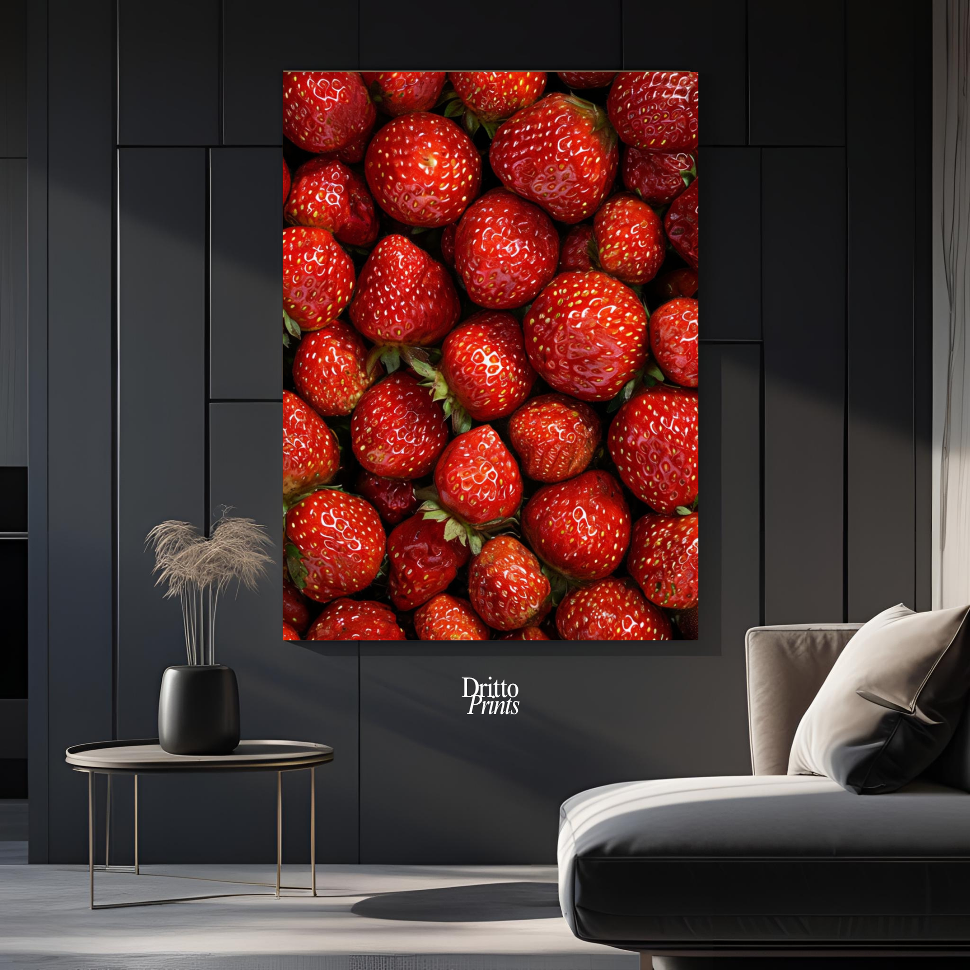 (PD5) The Strawberry Wall Taste of Summer - Poster