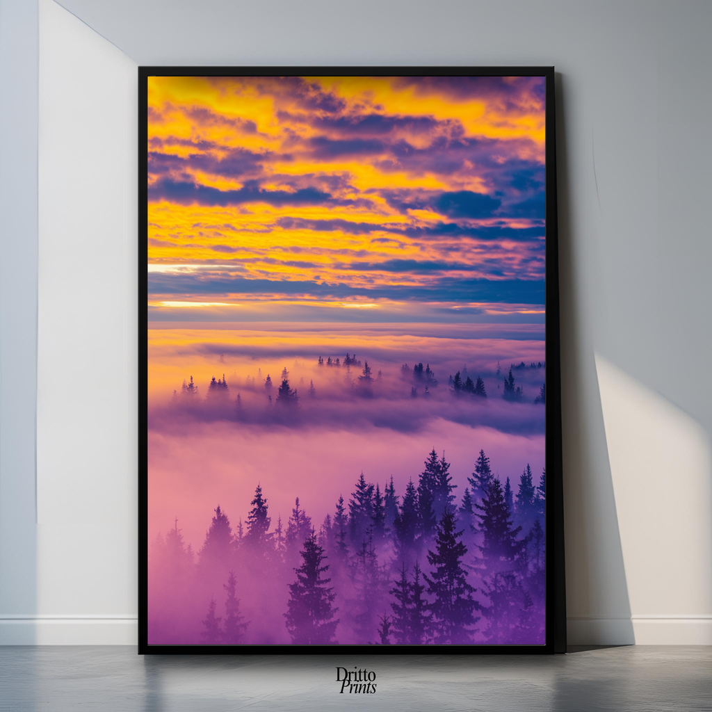(FD13) Light Between Worlds - Framed matte paper poster