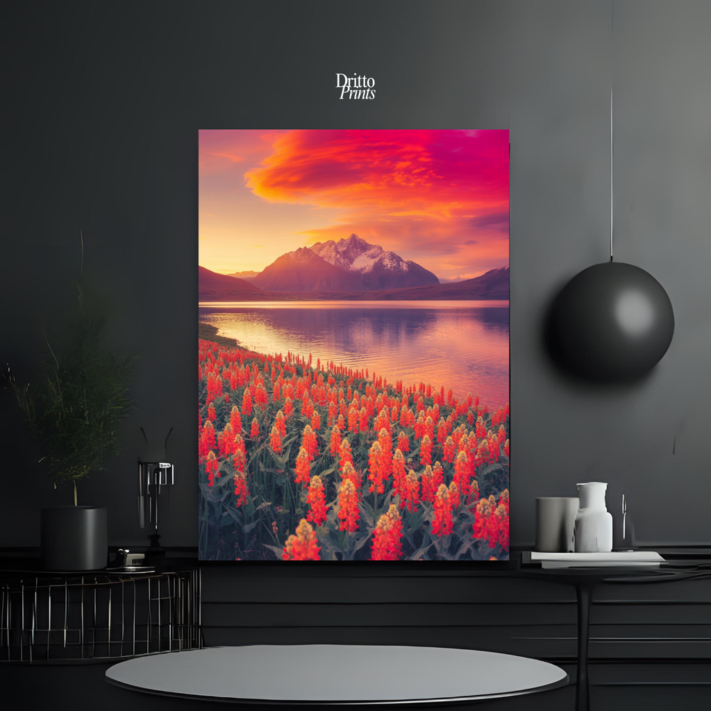 (CF3) Golden Hour Symphony - Framed canvas