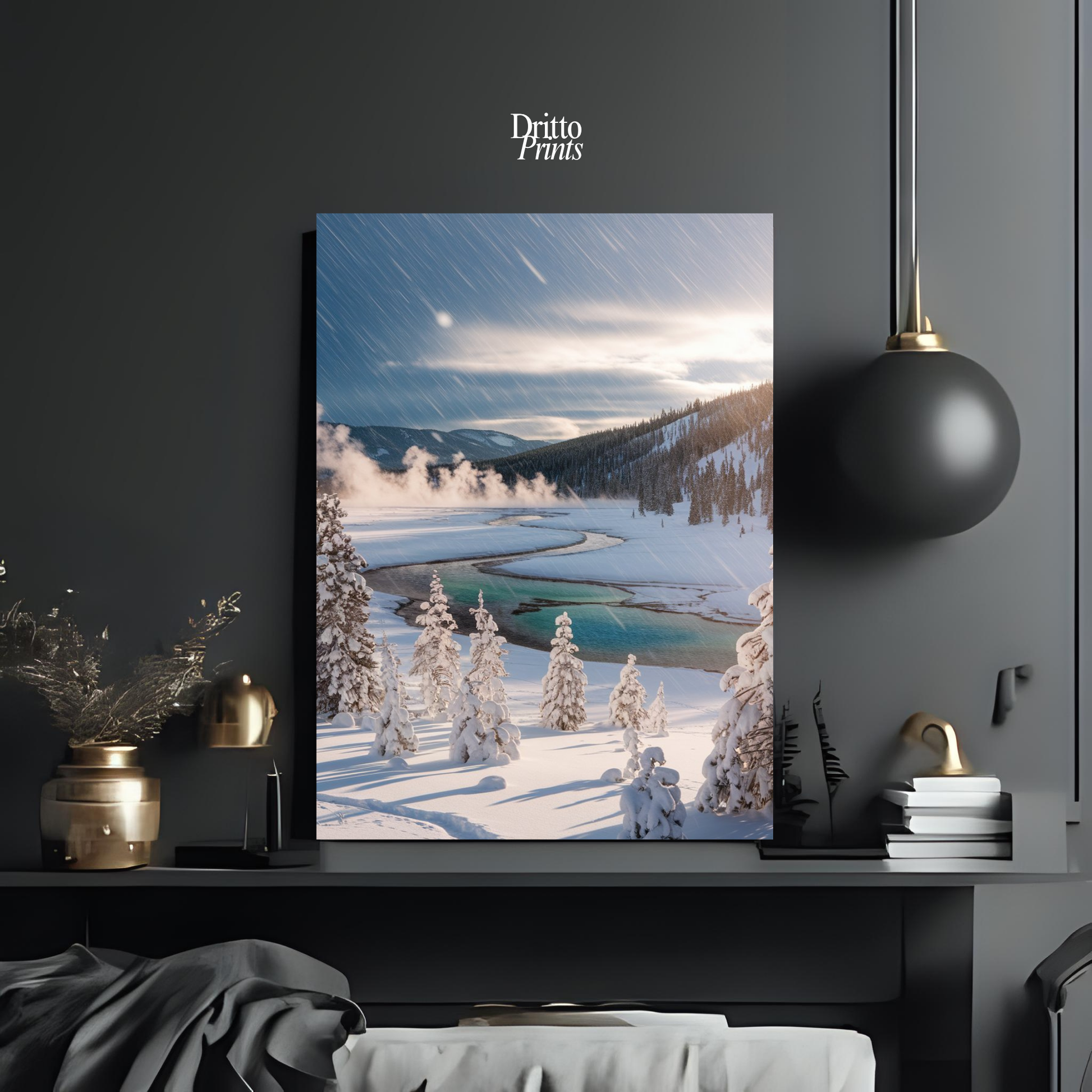 (CD8) Blizzard's Embrace - Yellowstone Winter - Canvas