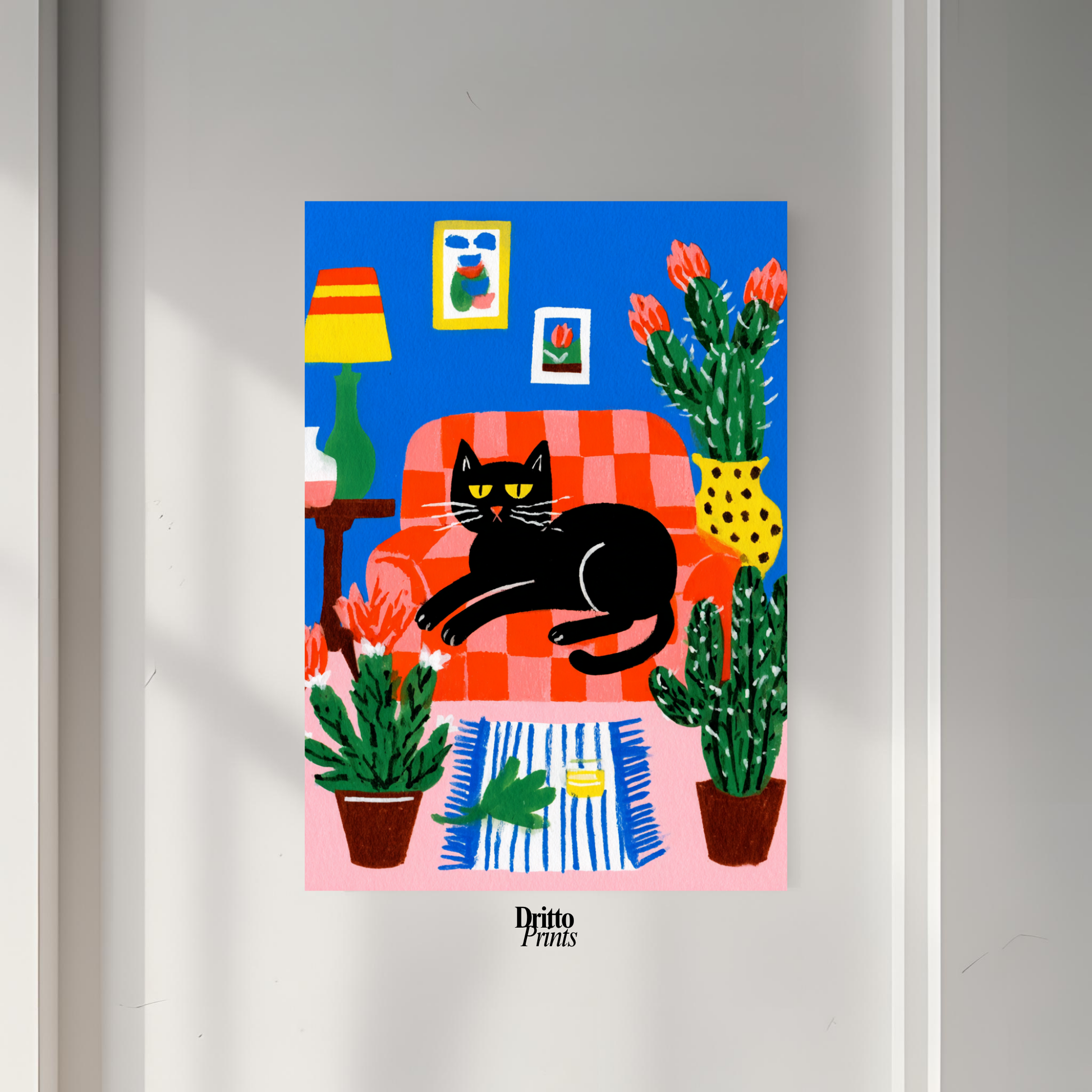 (PD32) Afternoon with the Cat - Poster