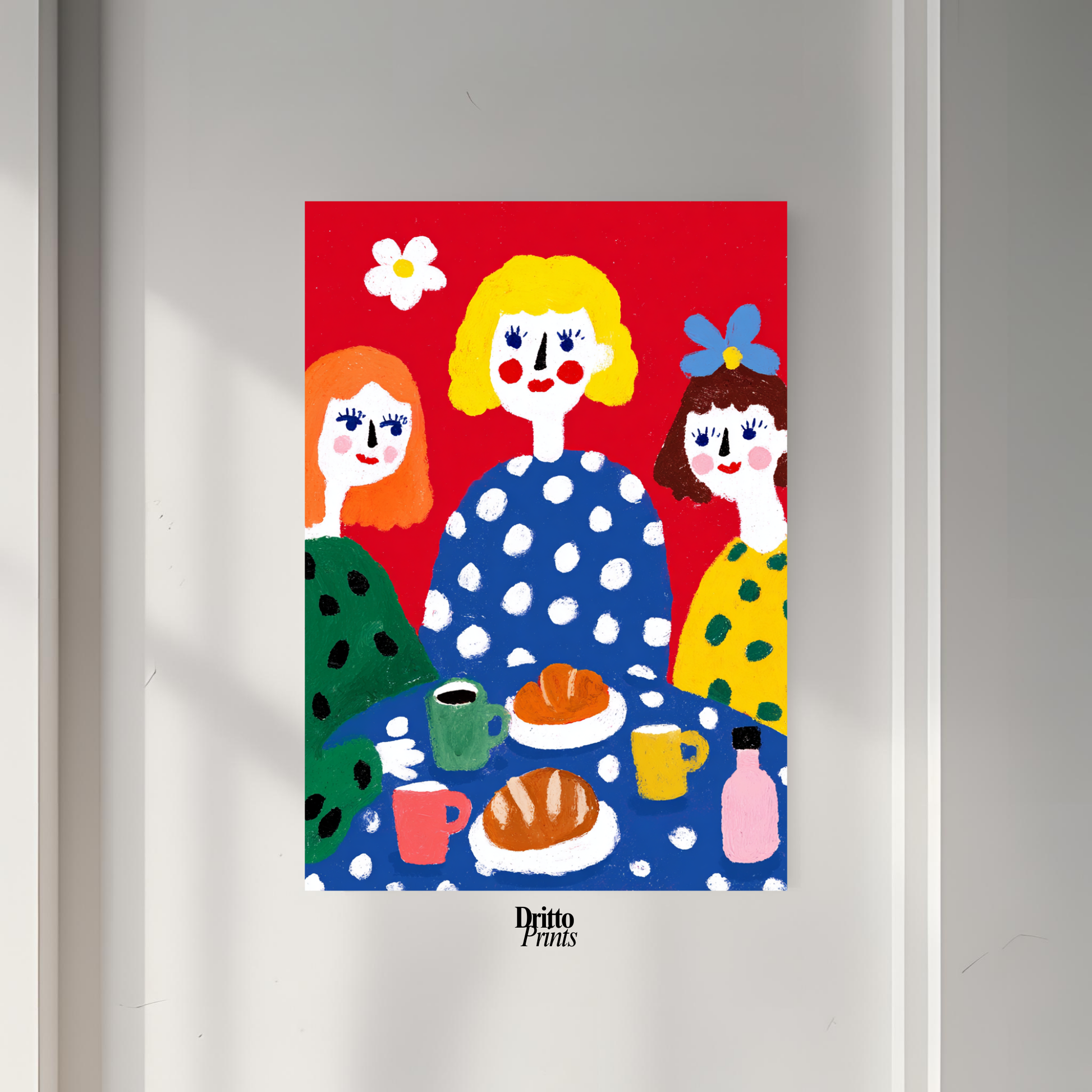 (PD45) Morning Notes – Vintage Iranian Breakfast Poster