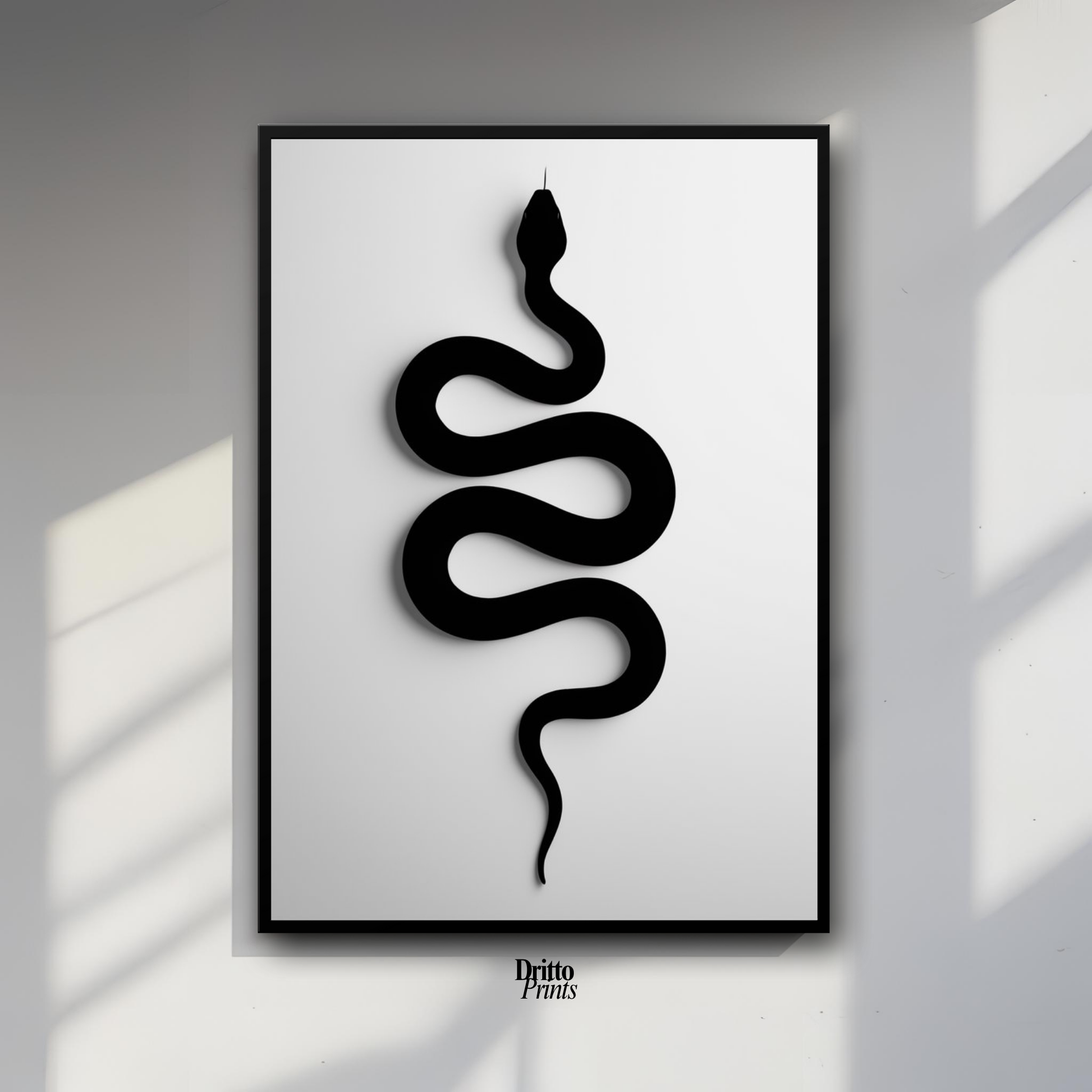 (FD34) Serpent Grace - Framed matte paper poster