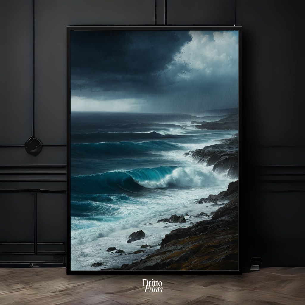 (FD17) Where the Rain Begins - Framed matte paper poster