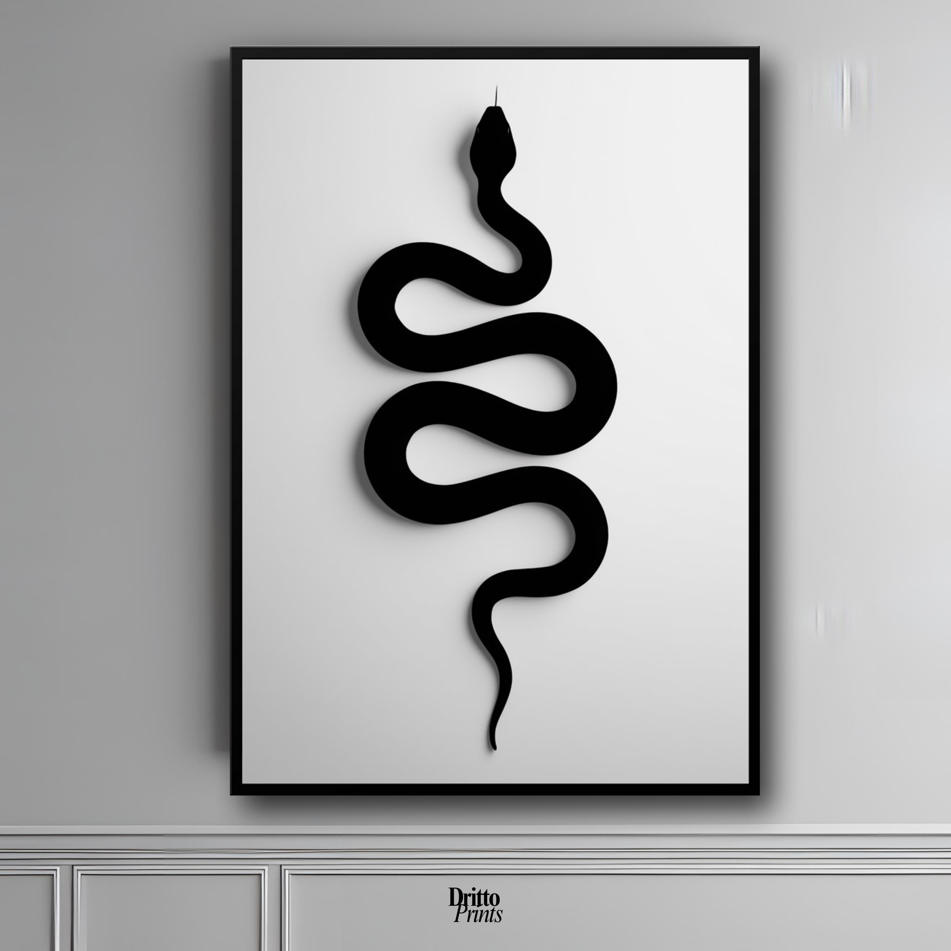(FD34) Serpent Grace - Framed matte paper poster