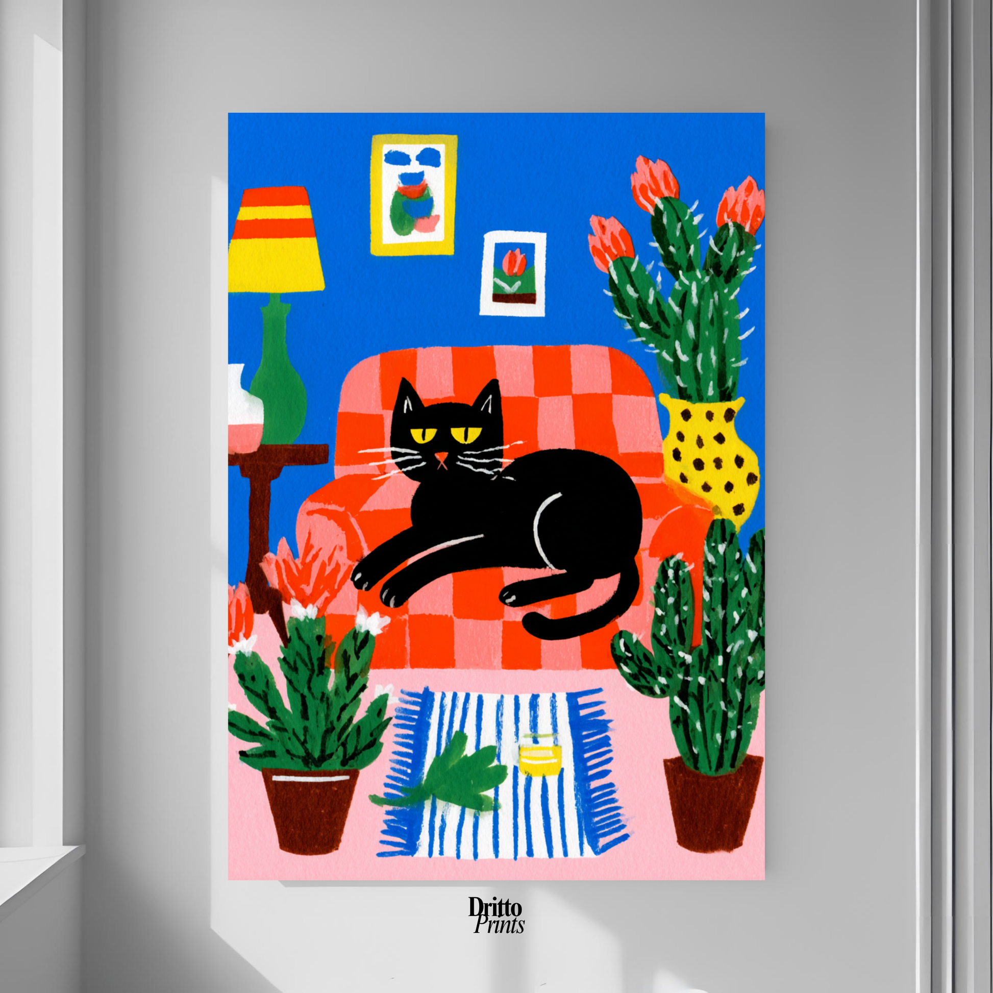 (PD32) Afternoon with the Cat - Poster