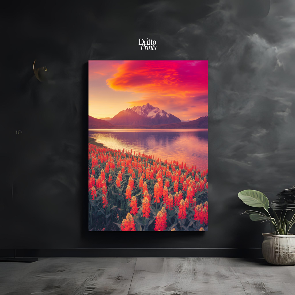 (CF3) Golden Hour Symphony - Framed canvas