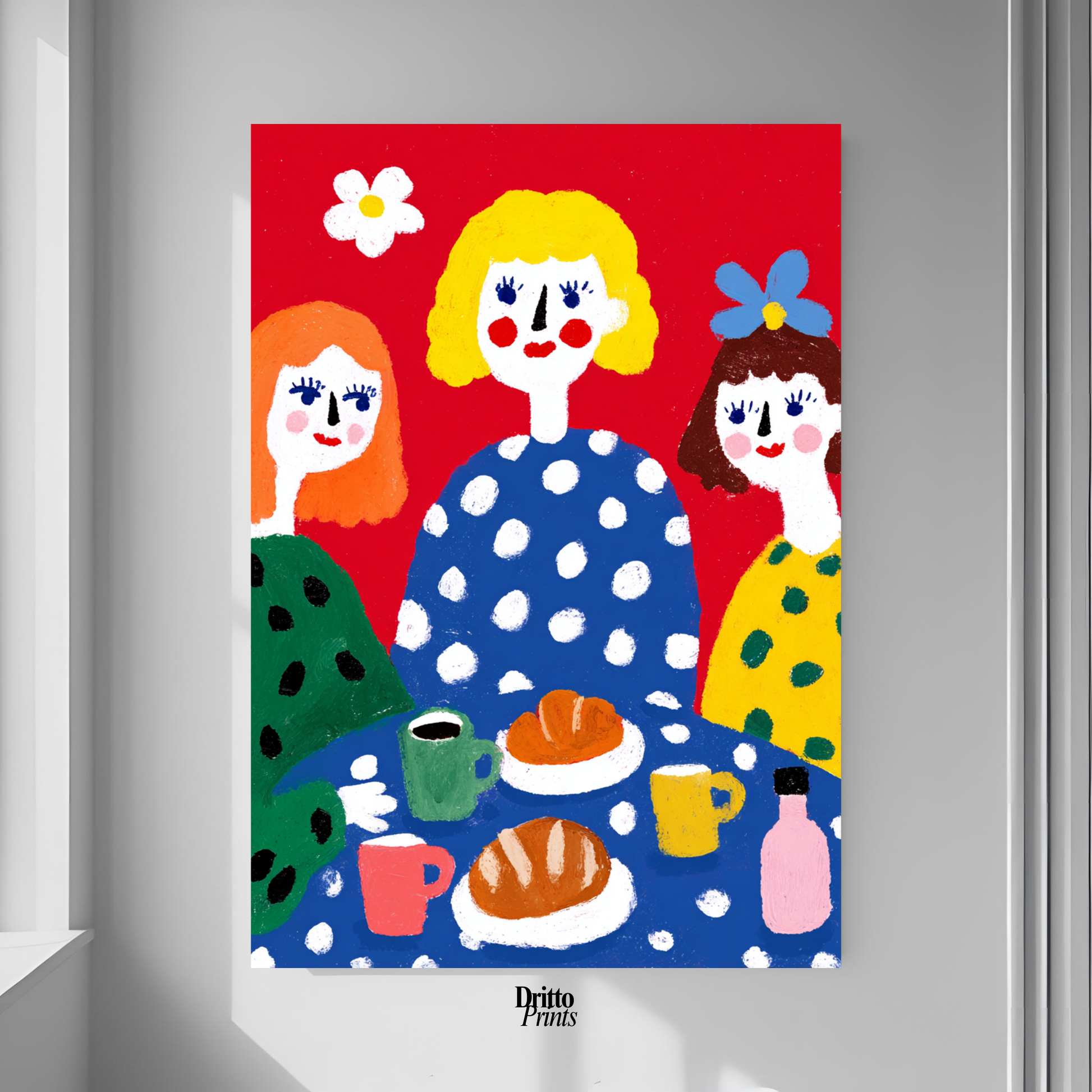 (PD45) Morning Notes – Vintage Iranian Breakfast Poster