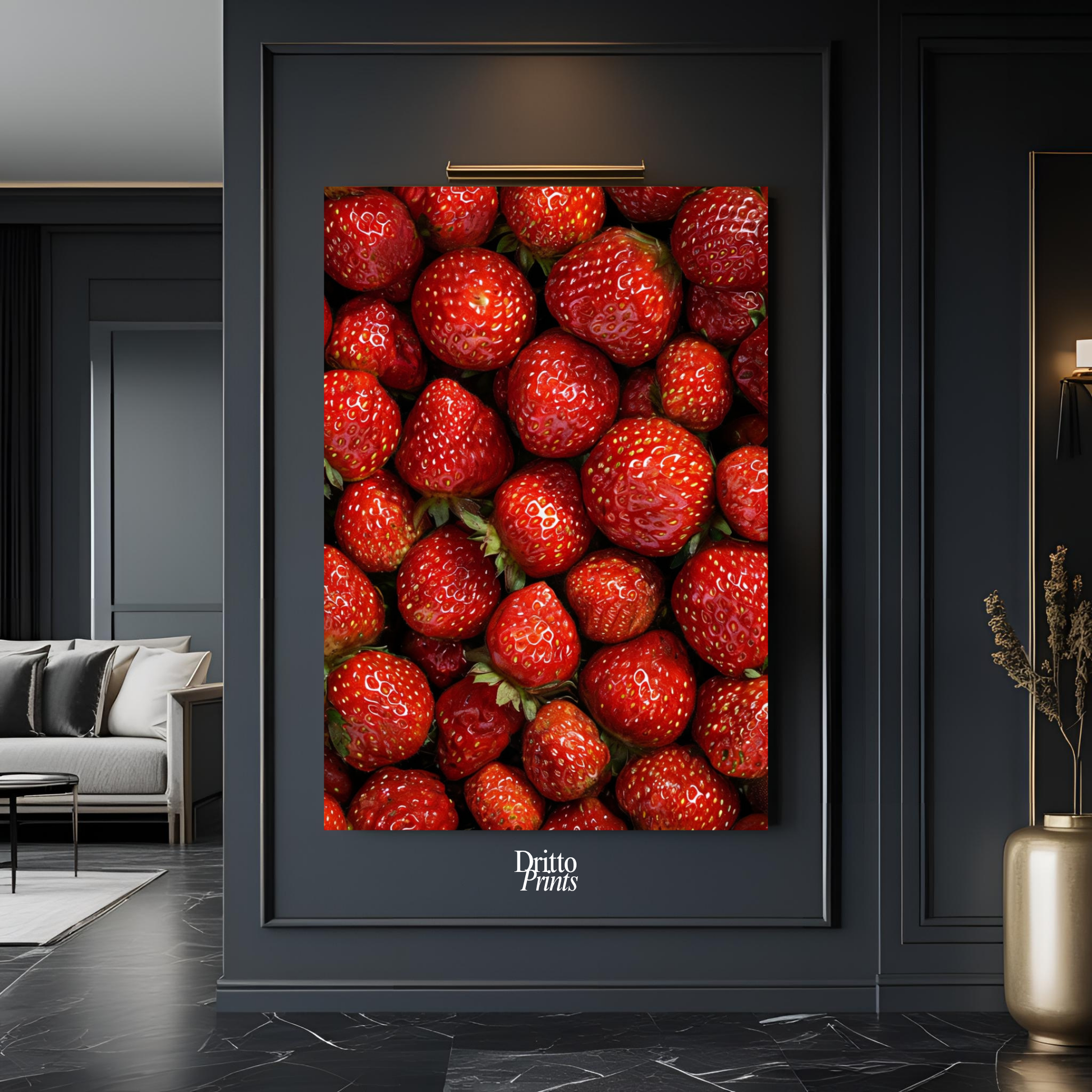 (PD5) The Strawberry Wall Taste of Summer - Poster