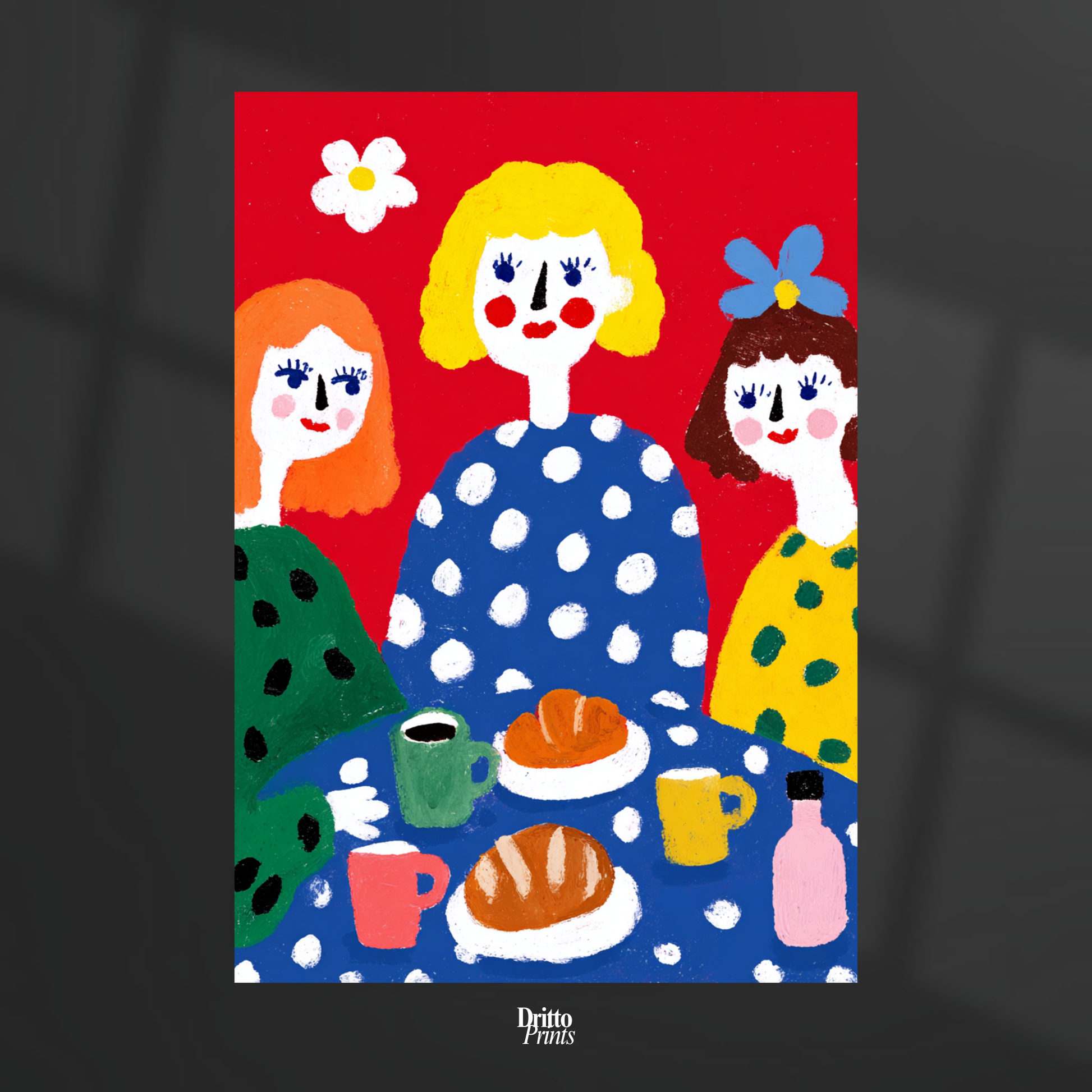(PD45) Morning Notes – Vintage Iranian Breakfast Poster