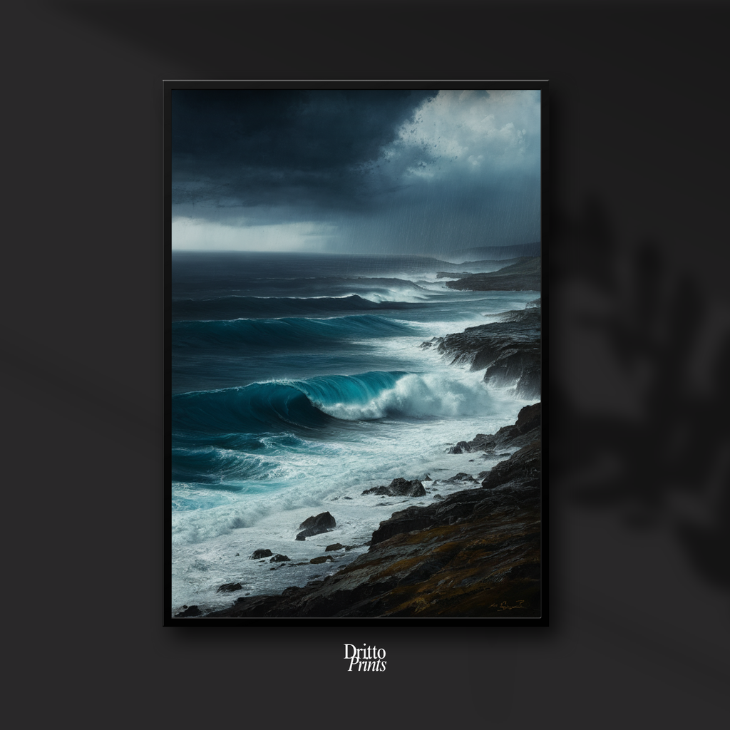 (FD17) Where the Rain Begins - Framed matte paper poster