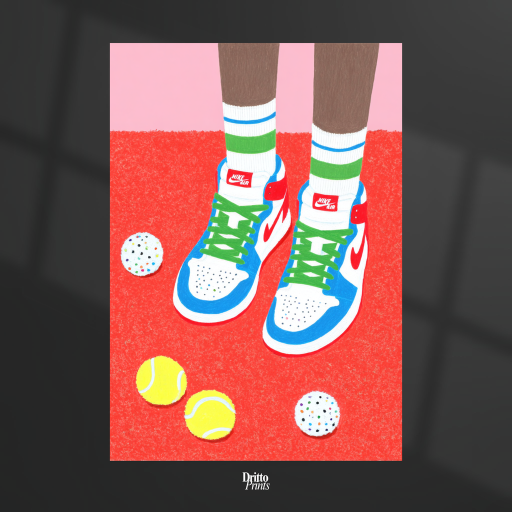 (PD31) Mocha Court Balls Poster