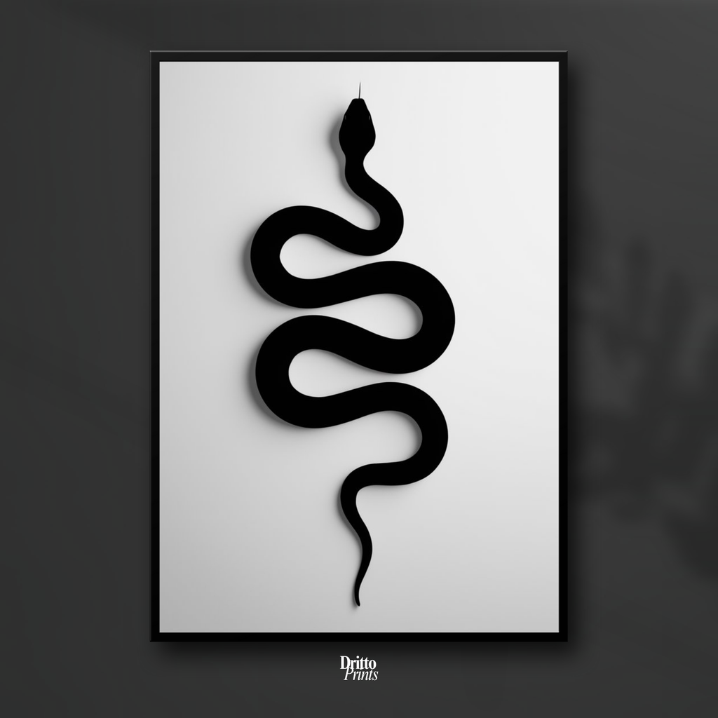 (FD34) Serpent Grace - Framed matte paper poster