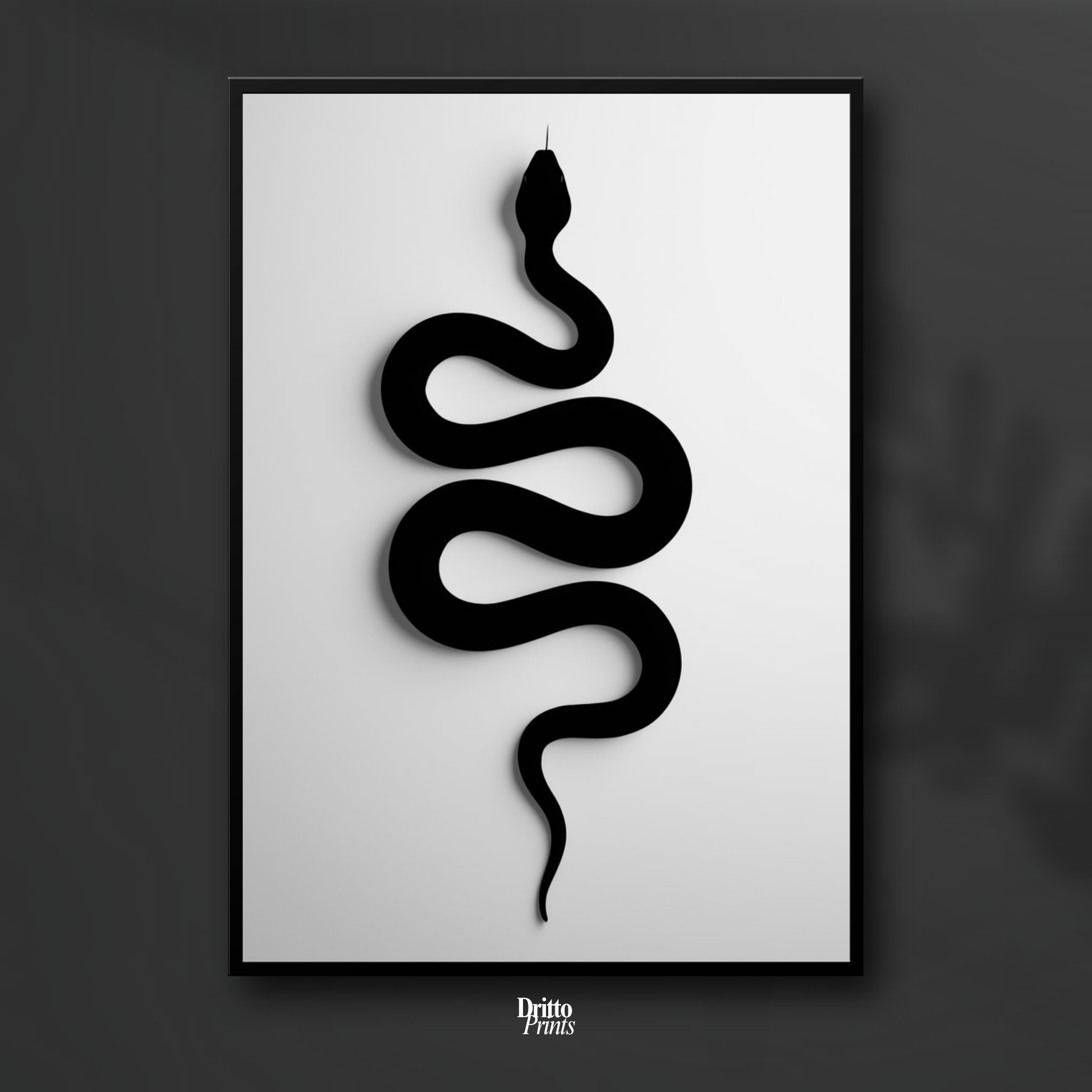 (FD34) Serpent Grace - Framed matte paper poster
