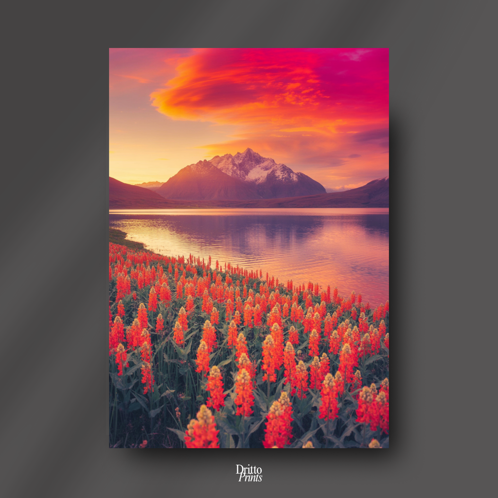 (CF3) Golden Hour Symphony - Framed canvas