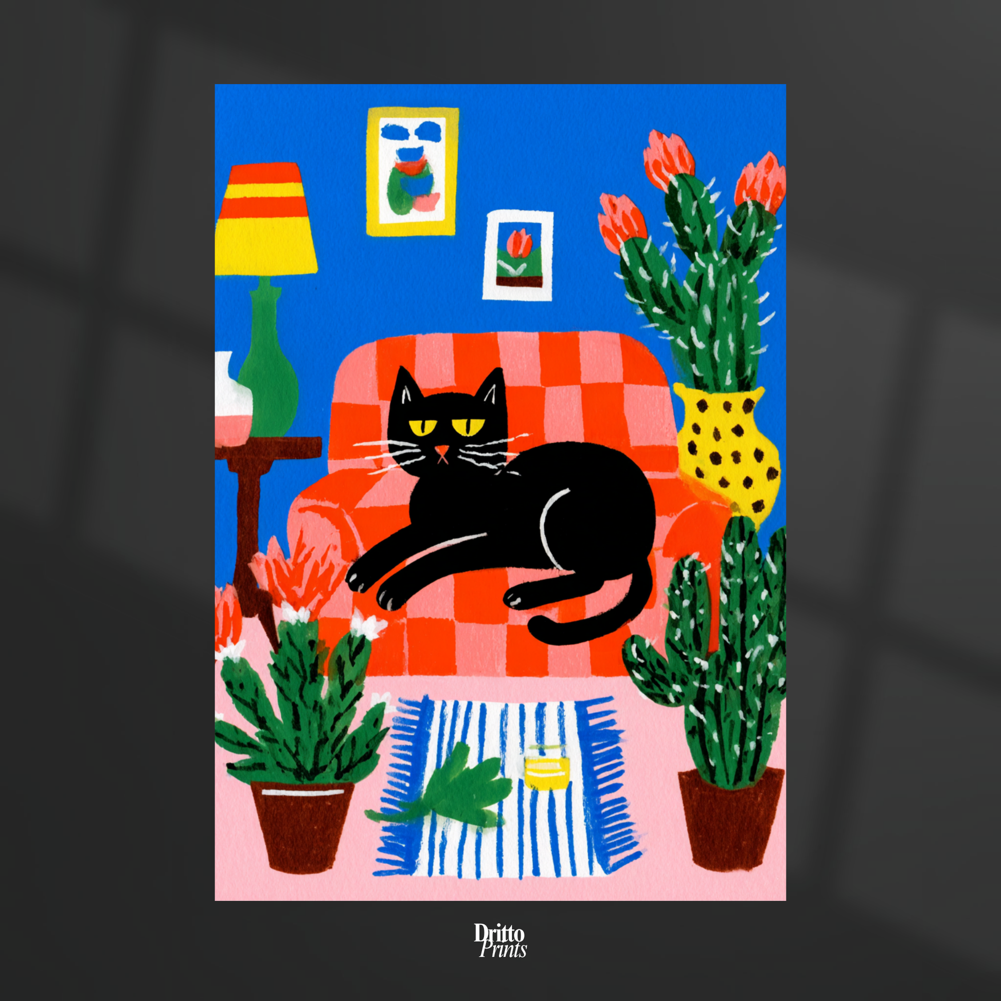 (PD32) Afternoon with the Cat - Poster