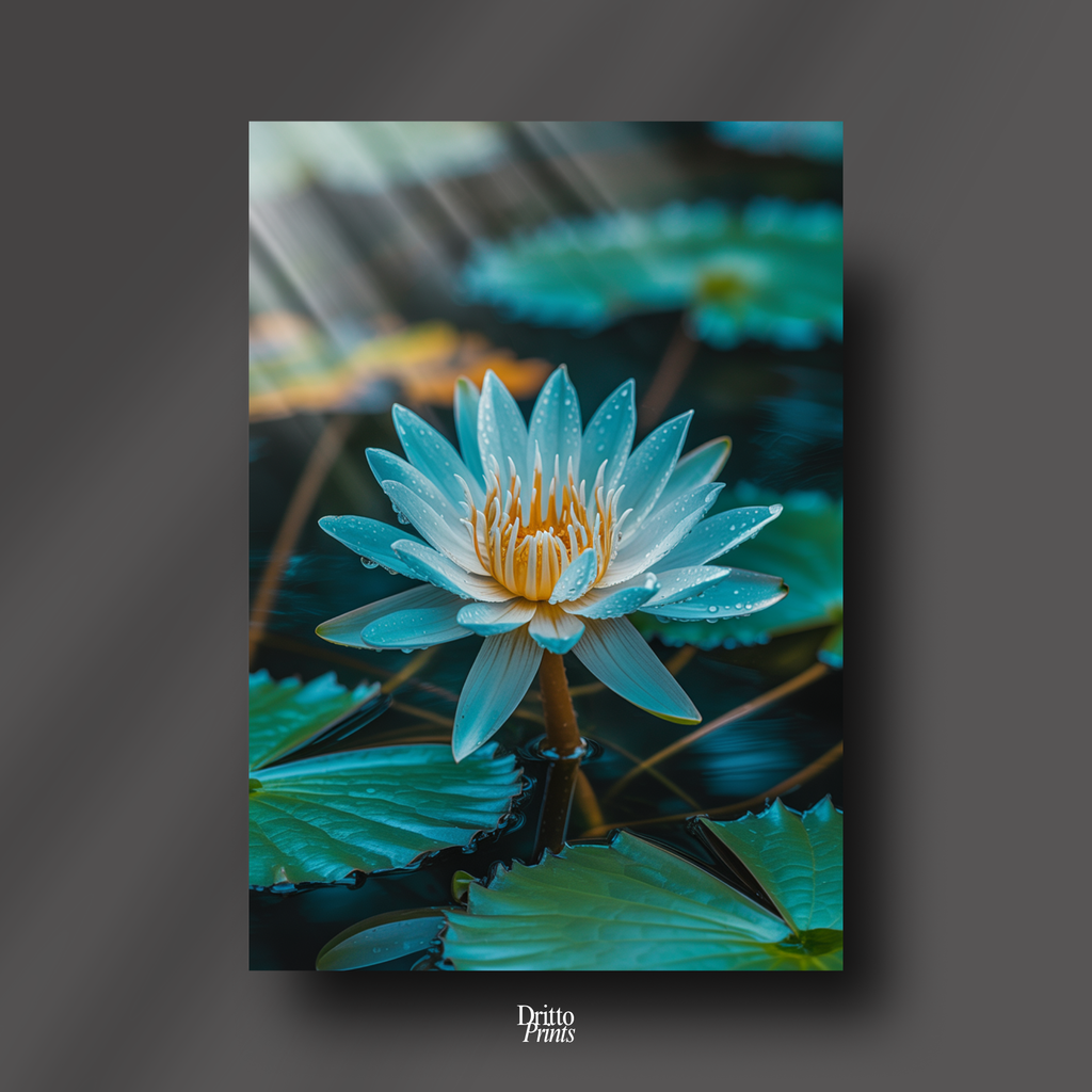 (CD5) Tranquil Water Lily - Canvas