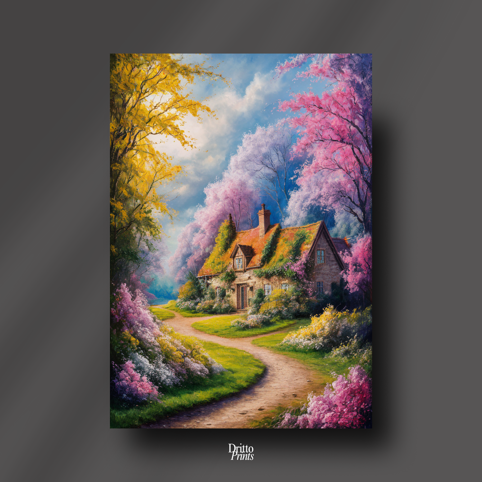 (CD2) Cottage in Bloom - Canvas