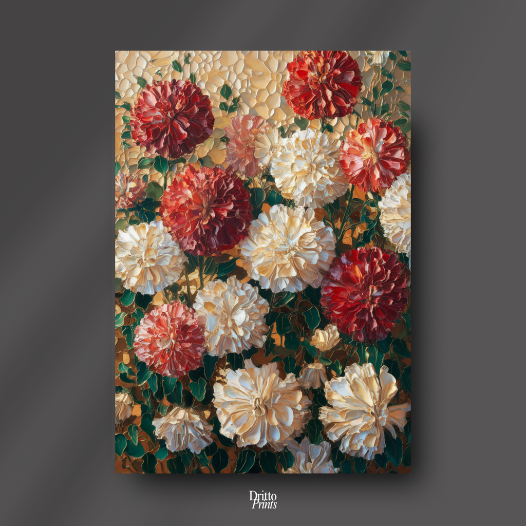 (CF2) Floral Symphony - Framed canvas