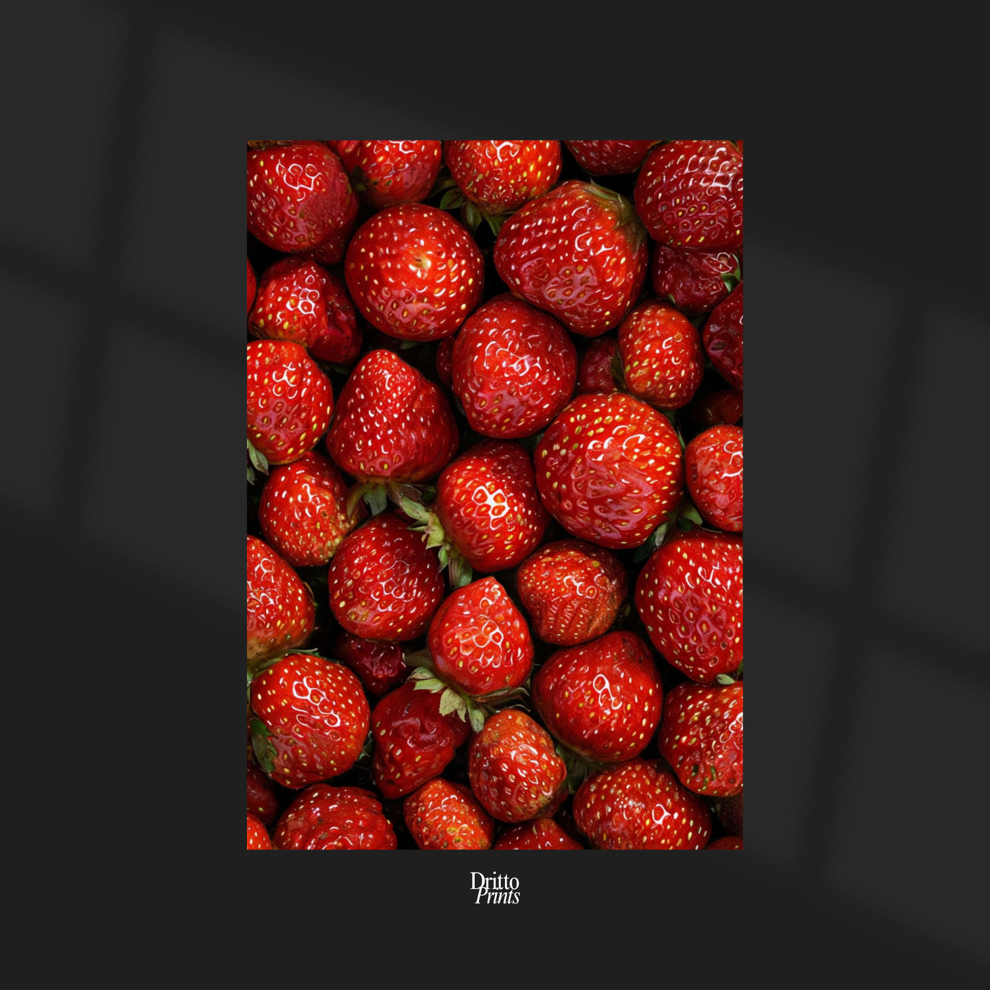 (PD5) The Strawberry Wall Taste of Summer - Poster