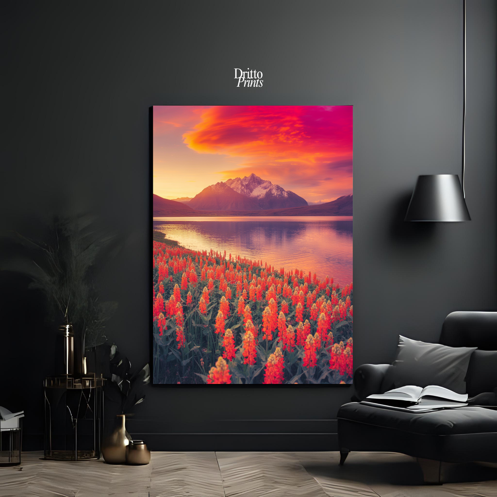 (CF3) Golden Hour Symphony - Framed canvas
