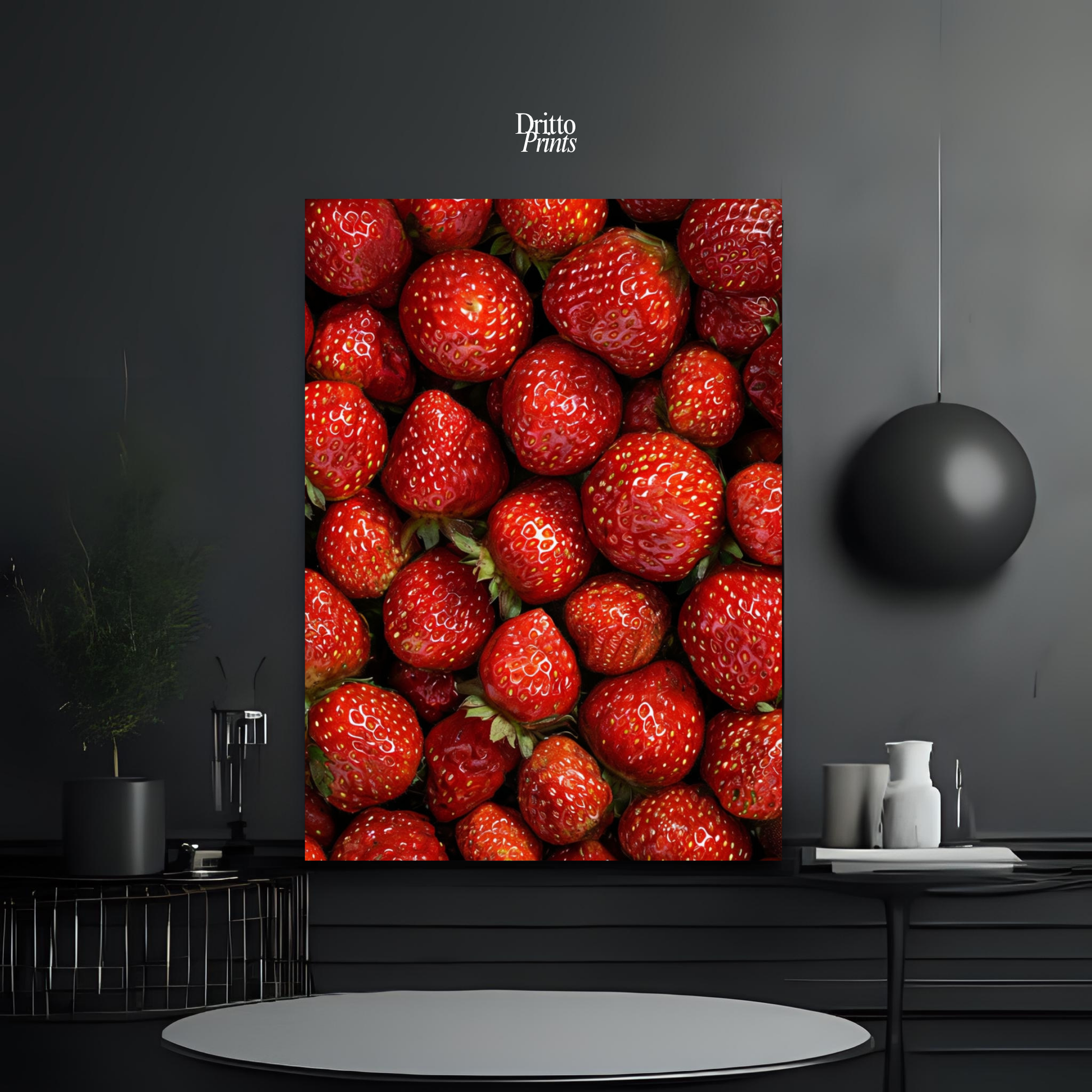 (PD5) The Strawberry Wall Taste of Summer - Poster