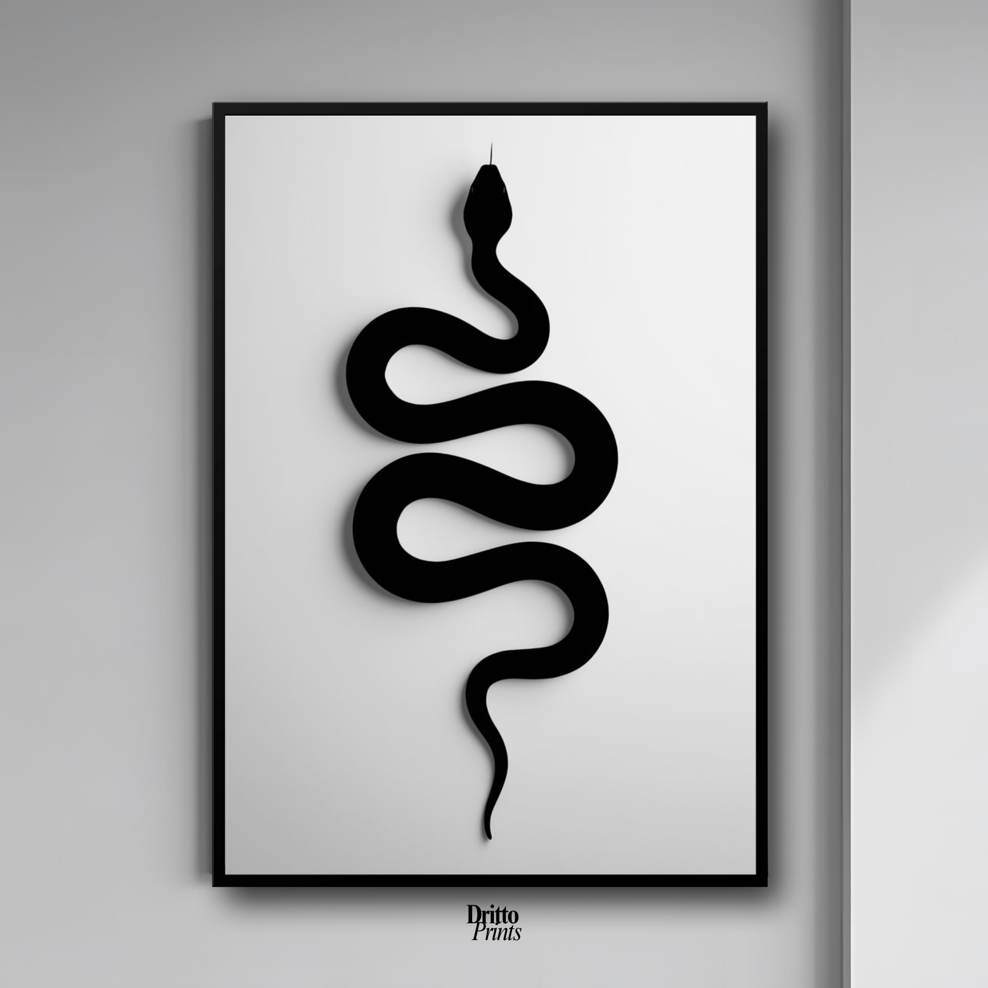 (FD34) Serpent Grace - Framed matte paper poster