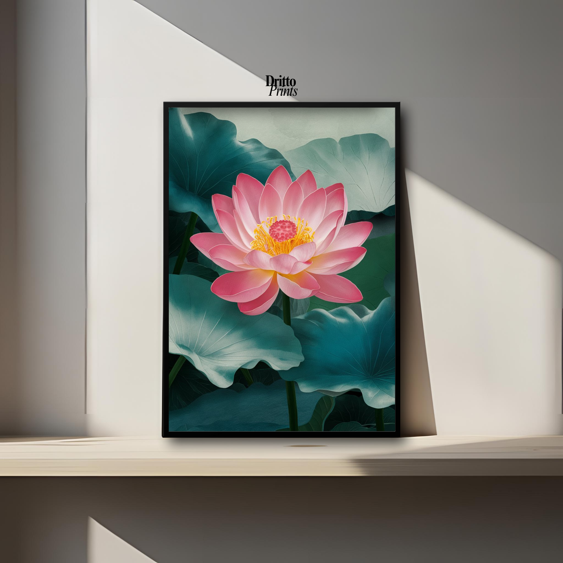 (FD30) Whispers of the Lotus - Framed matte paper poster