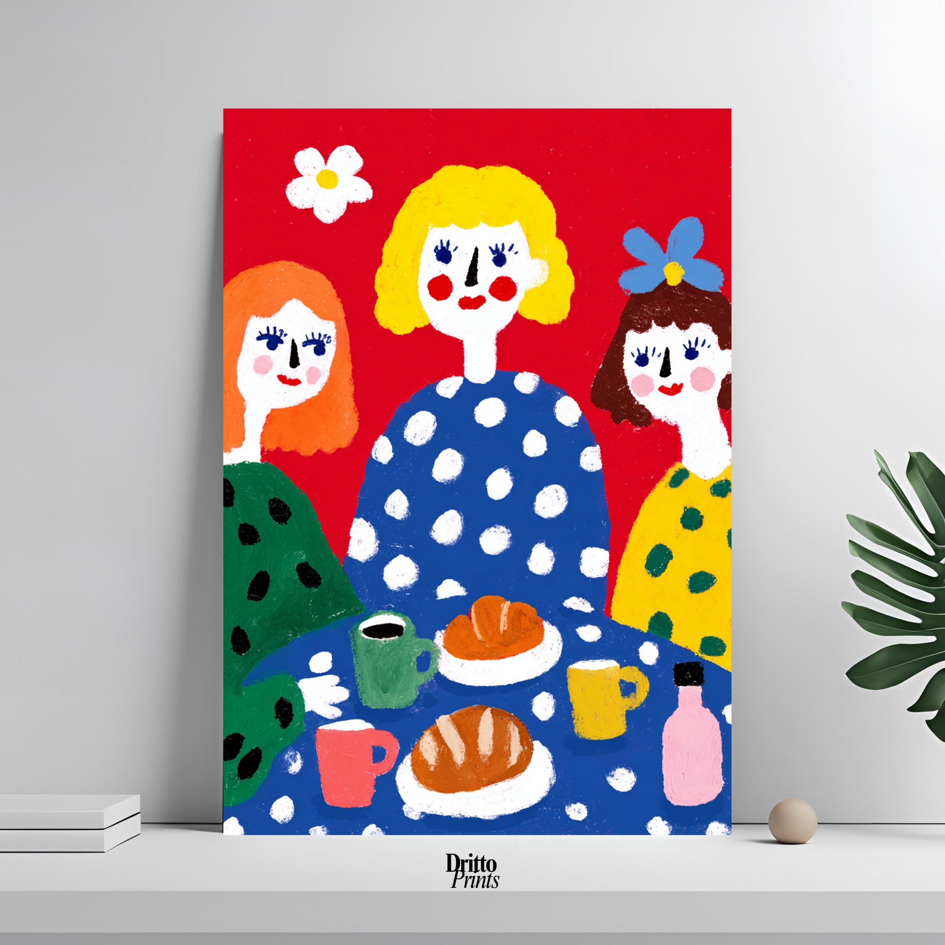 (PD45) Morning Notes – Vintage Iranian Breakfast Poster