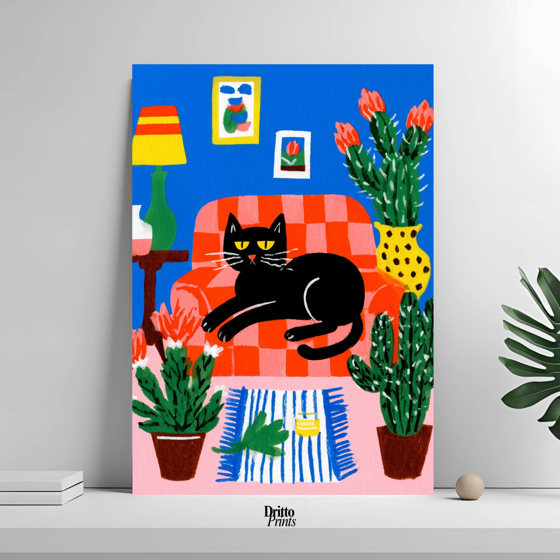 (PD32) Afternoon with the Cat - Poster