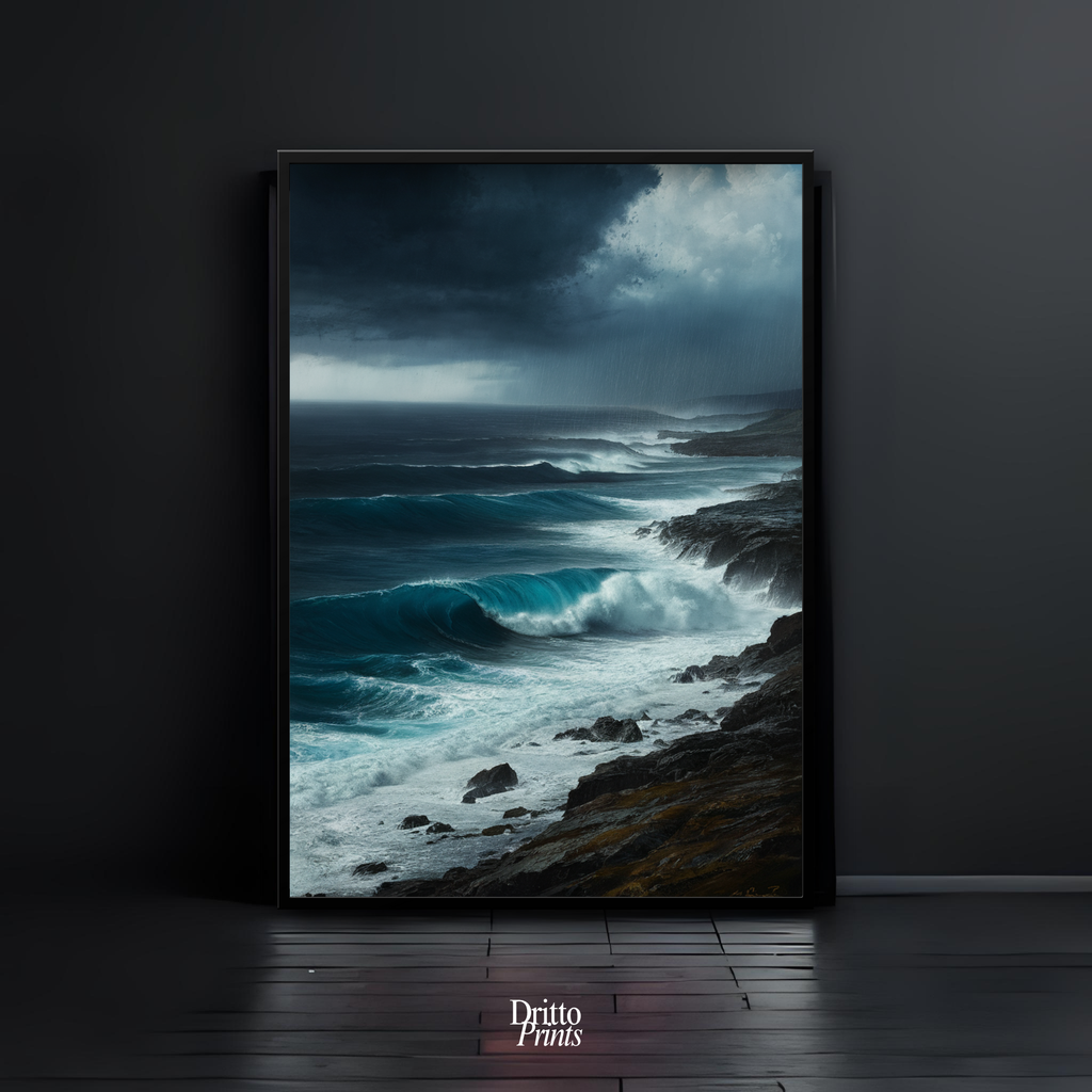(FD17) Where the Rain Begins - Framed matte paper poster