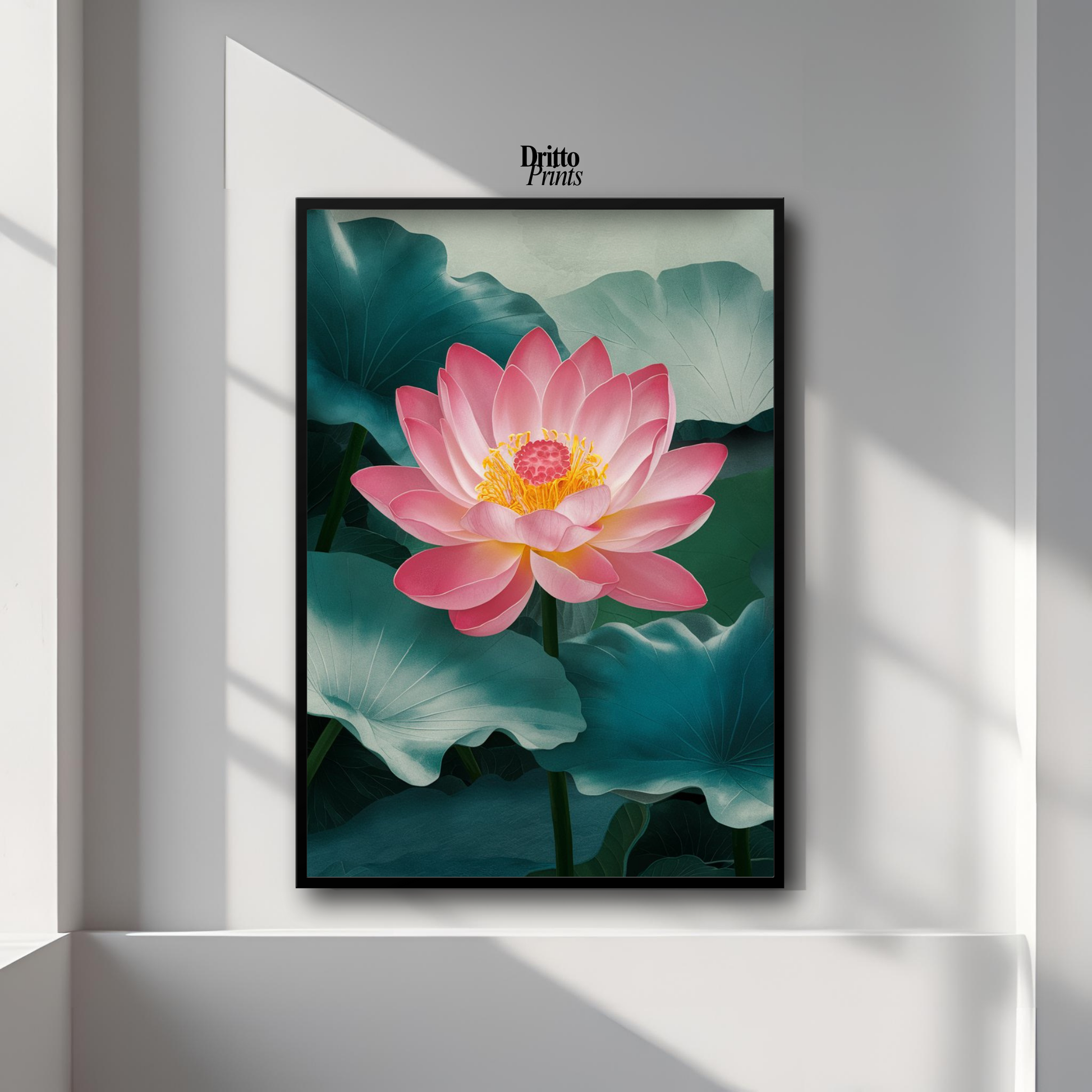 (FD30) Whispers of the Lotus - Framed matte paper poster