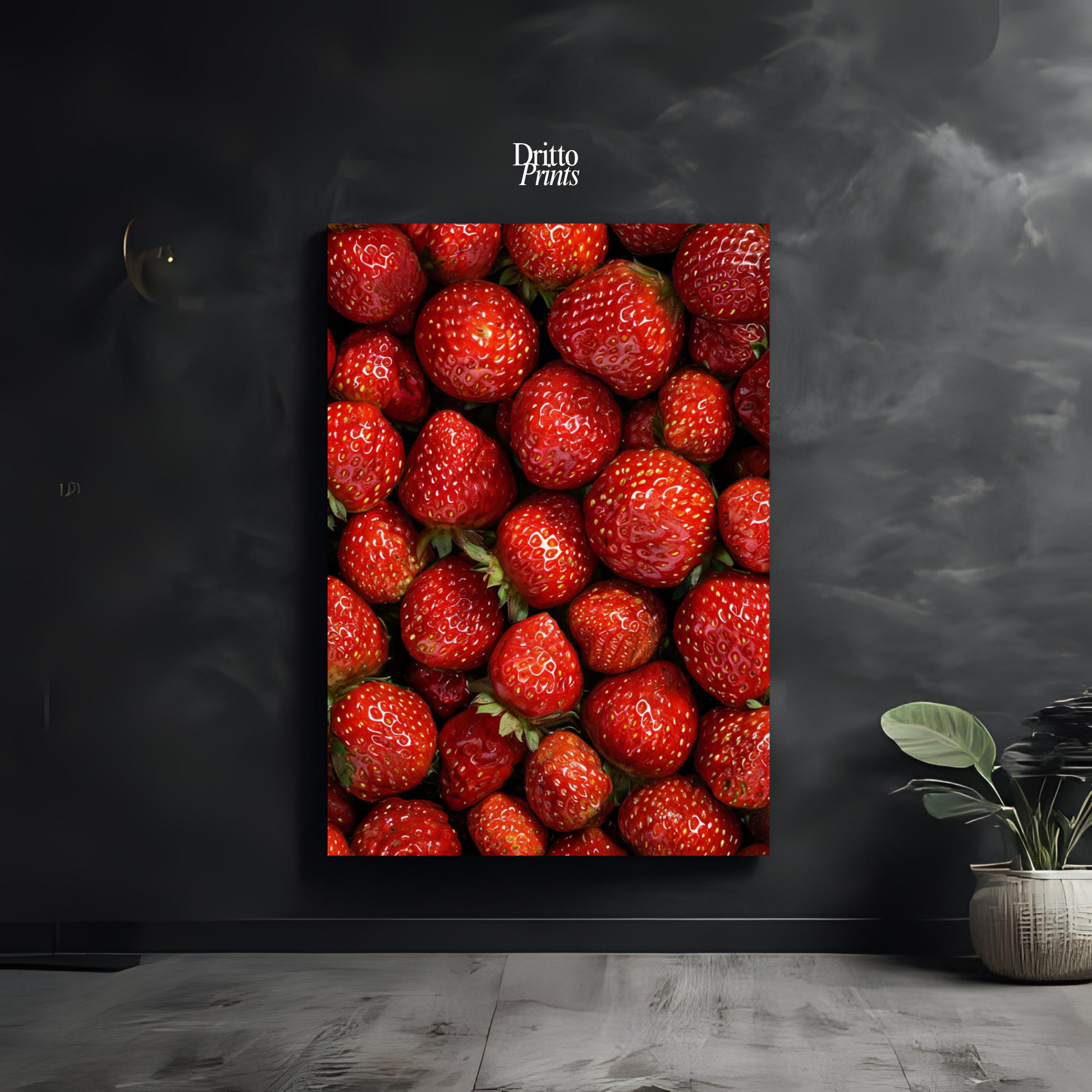 (PD5) The Strawberry Wall Taste of Summer - Poster